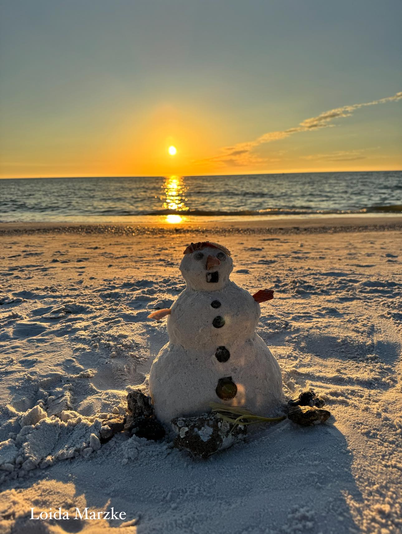 Snow-like sand on Anna Maria Island beach