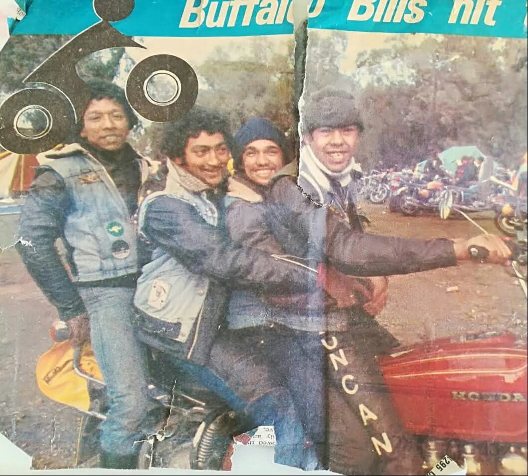 Derek - Freedom Riders @Buffalo Rally 1979.....Fuzzy, Me,Greg Schaffers ...