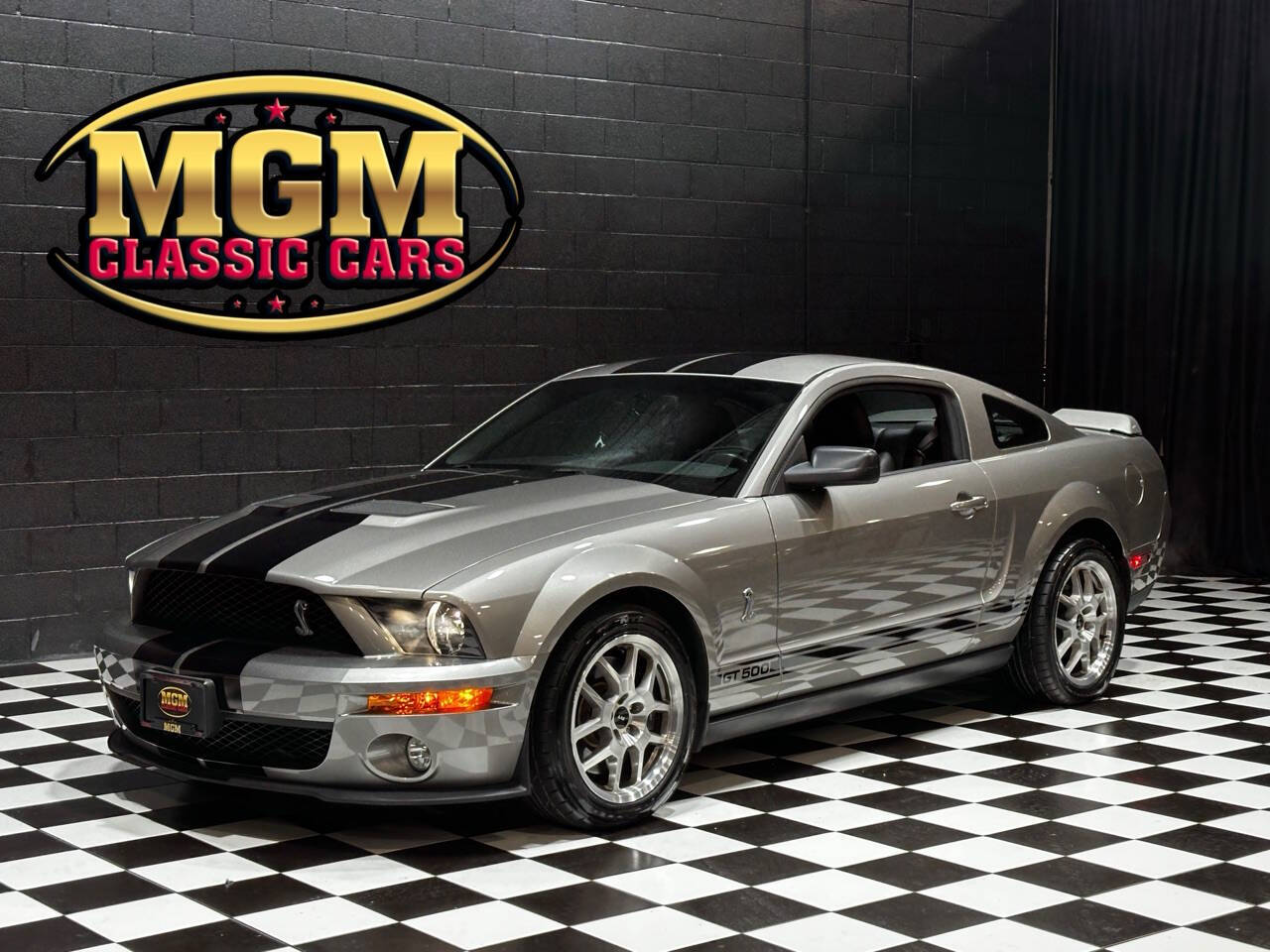 Pair Of Black 5.4 Supercharged Emblems With Chrome Trim For Mustang Shelby GT500