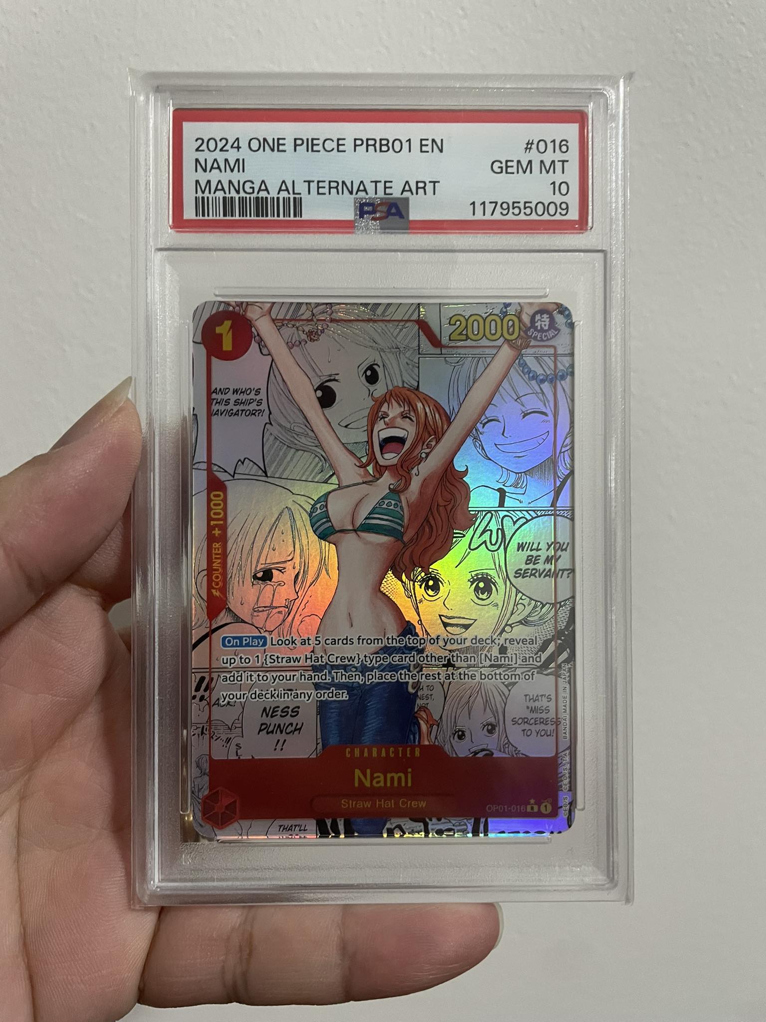Nami manga prb01 psa 10 / bgs 10 Jap 2024 ONE PIECE JPN. NAMI 