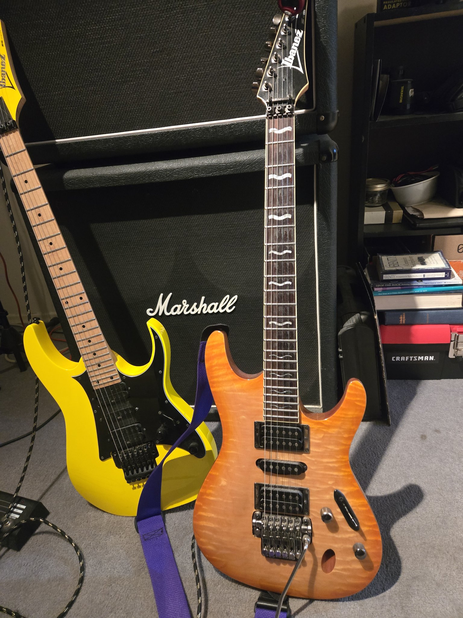 Ibanez S470 DXQM modified with Japanese neck
