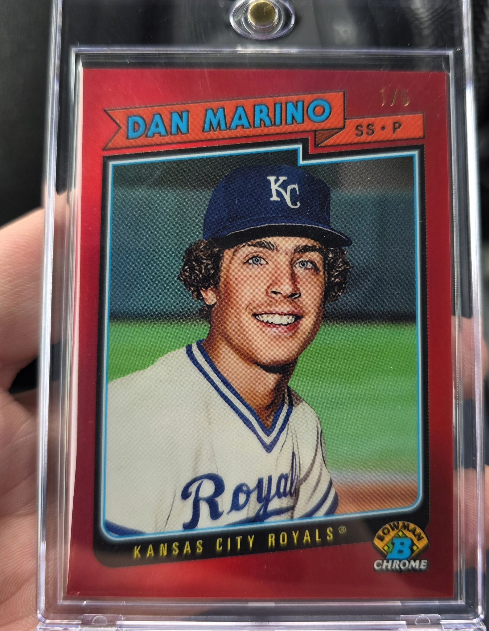 Pulled 2025 Bowman Draft Dan Marino 1/5 sports card
