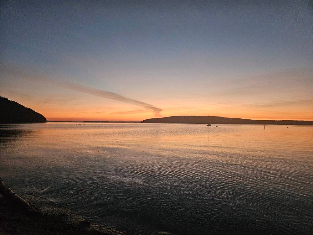 West Beach Sunset - West Beach Road, Oak Harbor. 5/10/2025