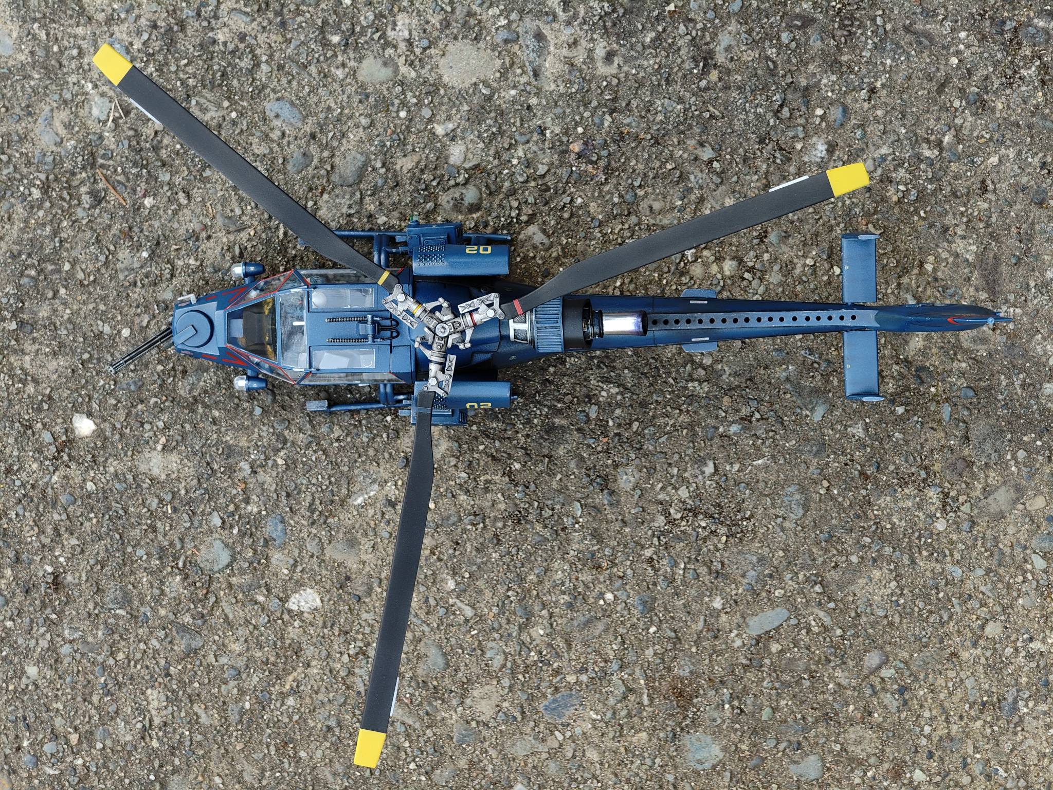 1:32 Kitech Blue Thunder Helicopter Build and Display Base