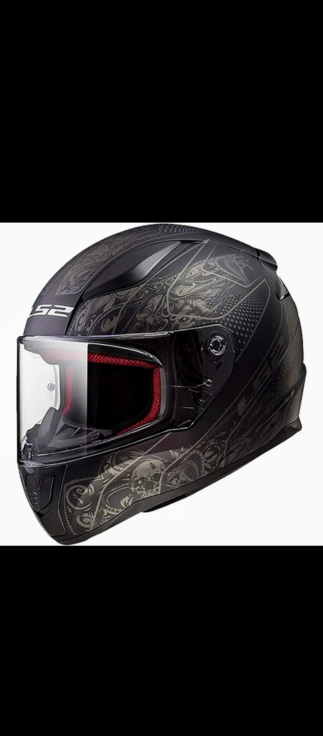 ls2 crypt helmets Motorcycle Helmet in Matte Black, Red, Silver, White touring helmet LS2 Stream II Solid Helmet