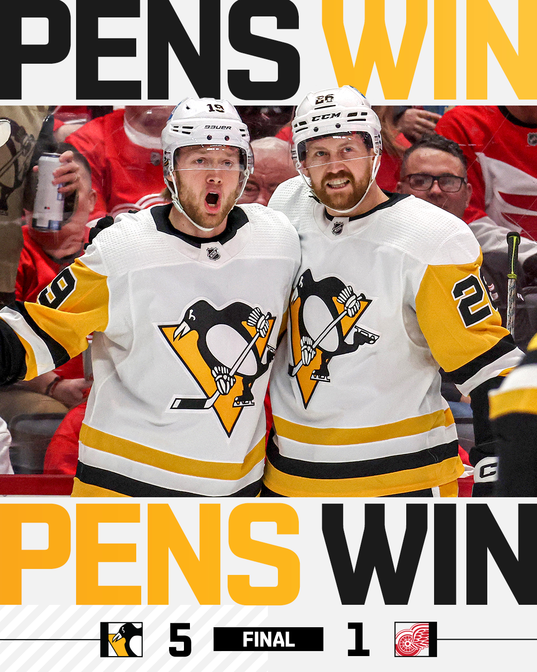 Pittsburgh - WE REQUEST THE HIGHEST OF FIVES The Penguins come up with ...