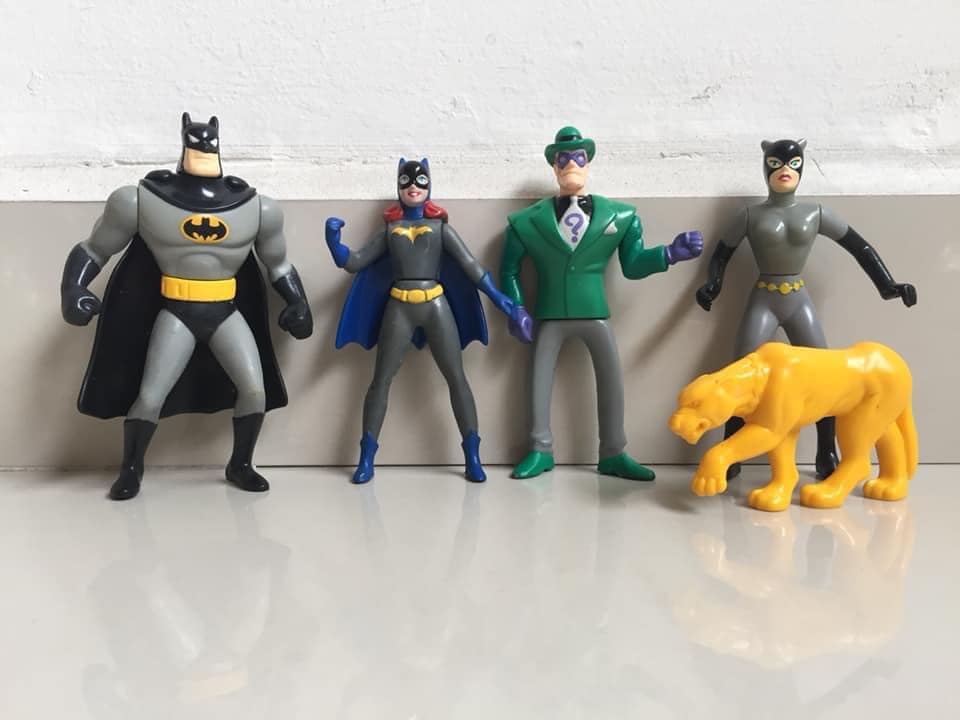 Batman the Animated Series Happy Meal toys from 1993 McDonald's