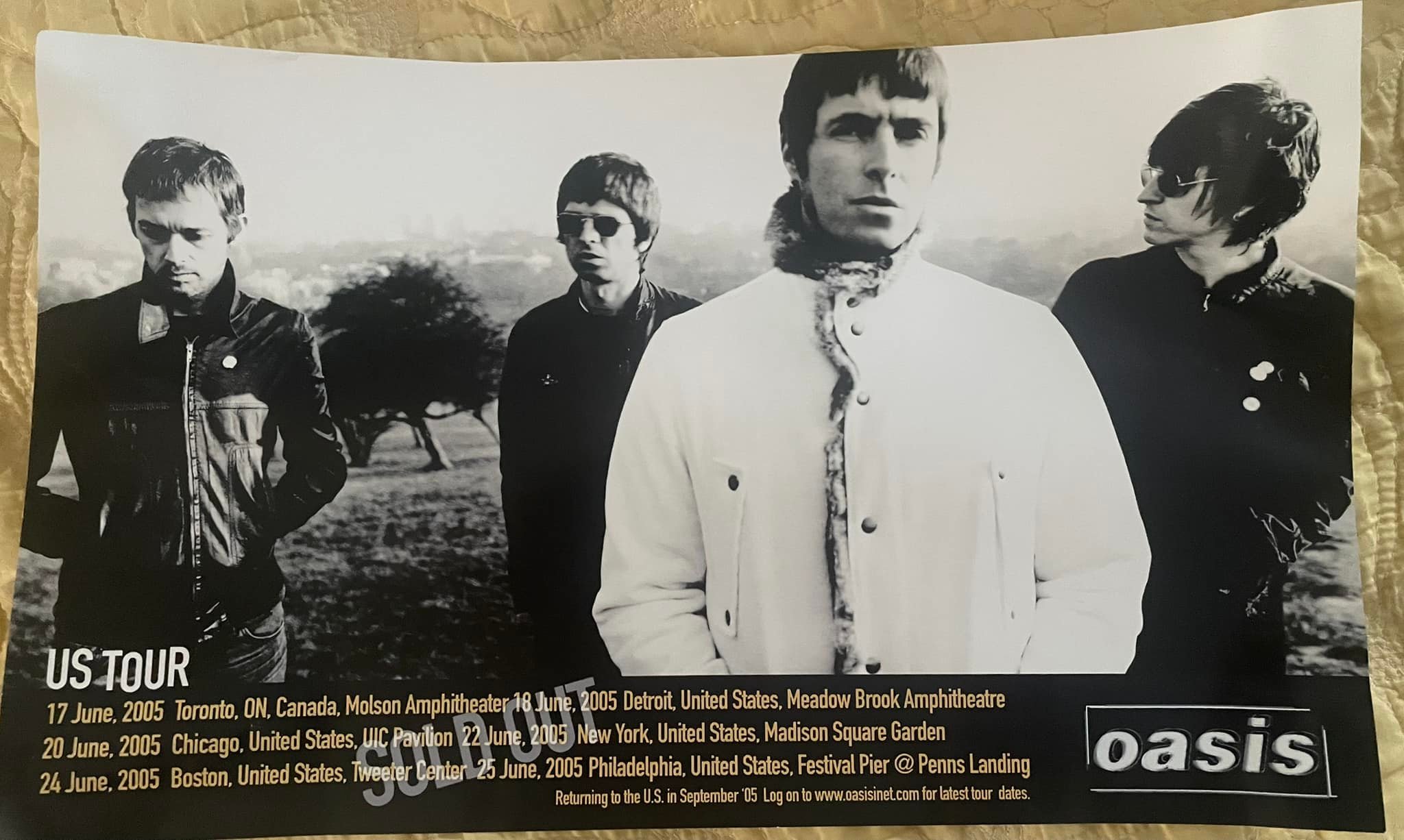 Oasis 2005 U.S. tour memorabilia found