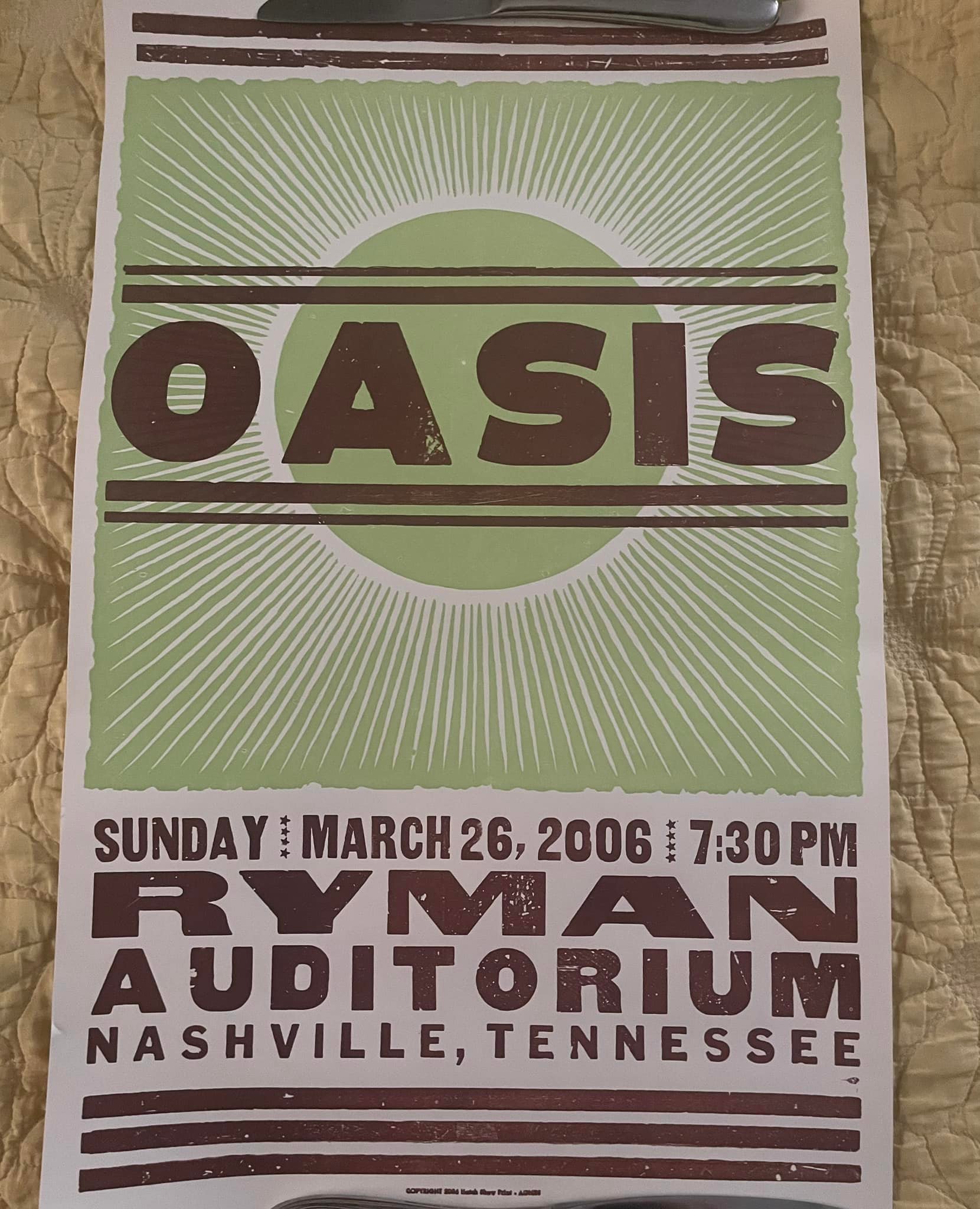 Oasis 2005 U.S. tour memorabilia found