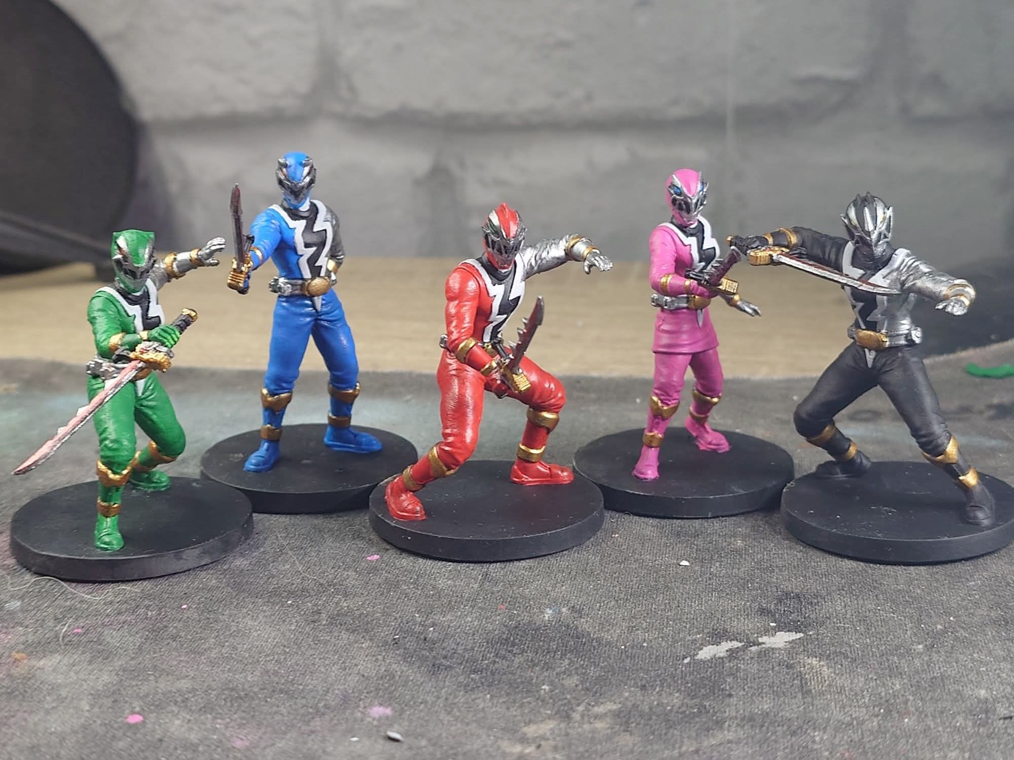 Figurines Power Rangers Pour Zombicide V2 - Neuf