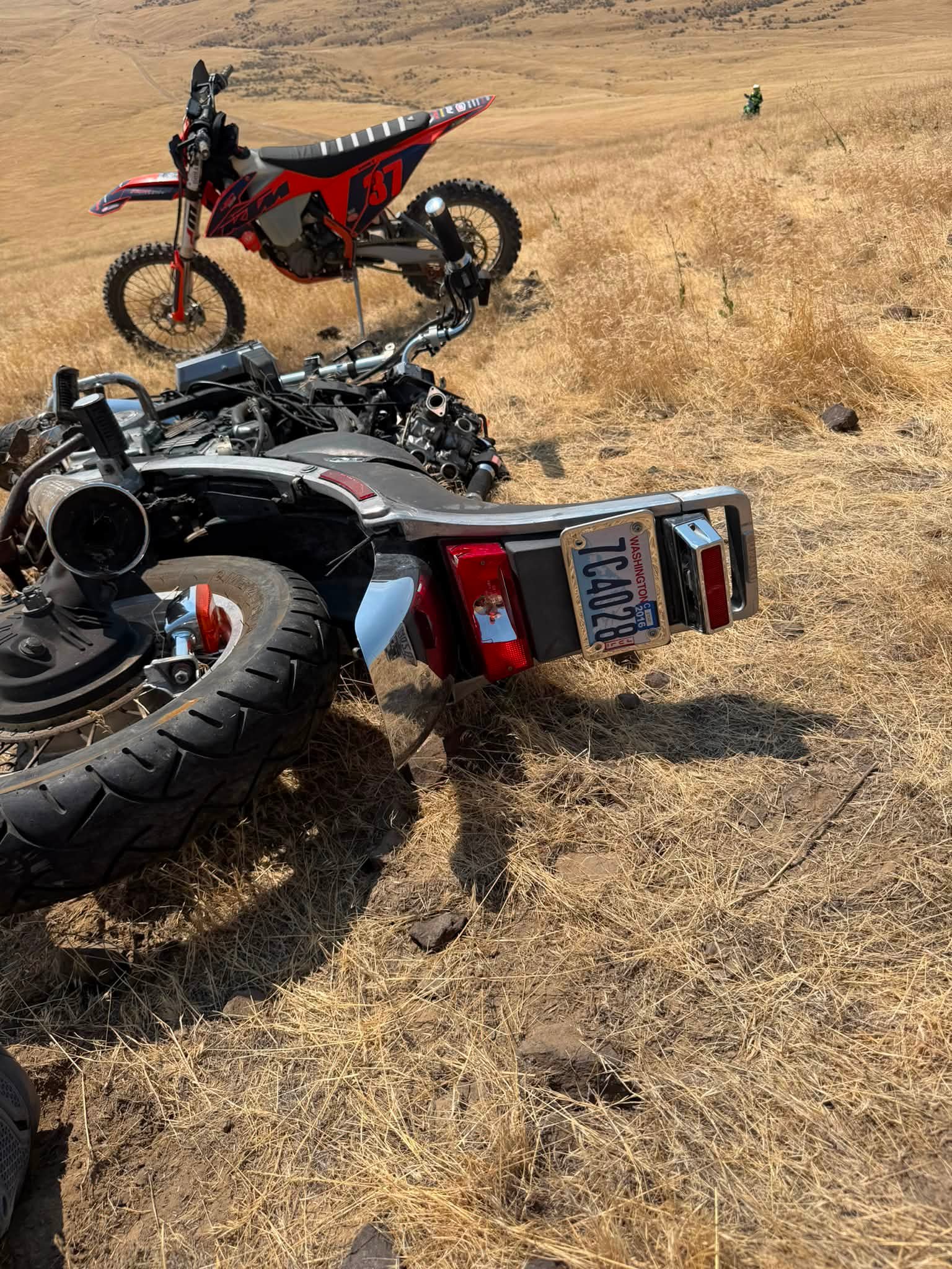 Anyone missing an older Suzuki ￼street bike outside of Zillah