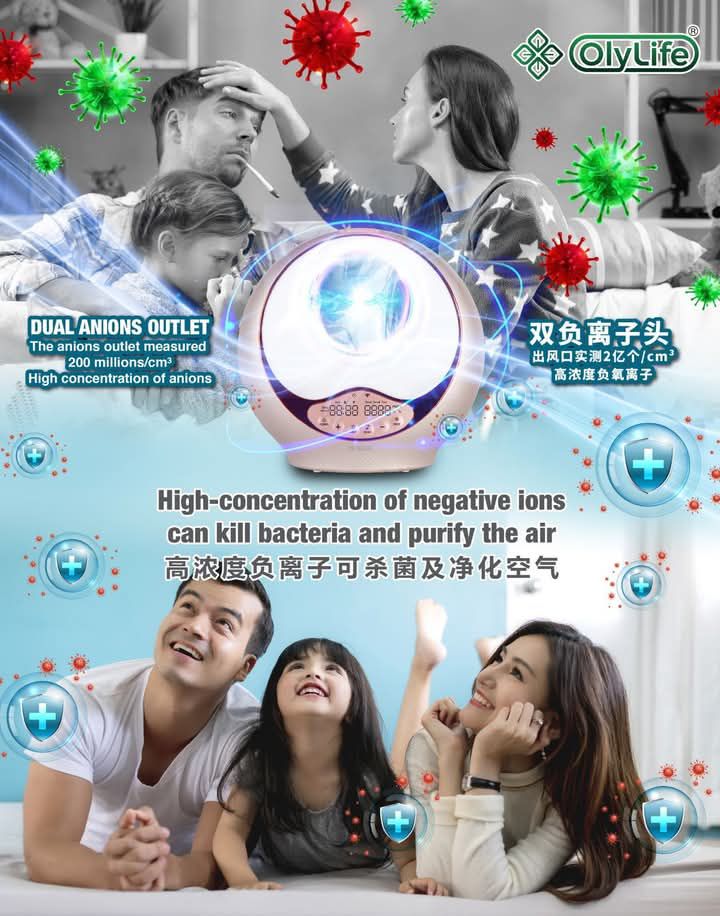 The OlyLife A9 Smart Anion BamaAir is not just an air purifier