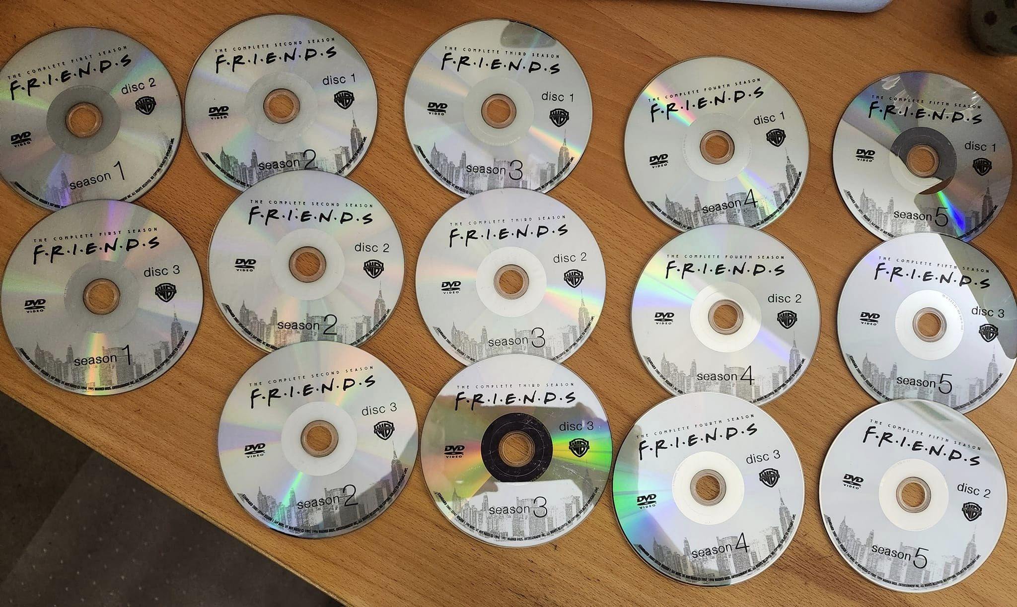 Finding complete friends dvd set at a thrift store
