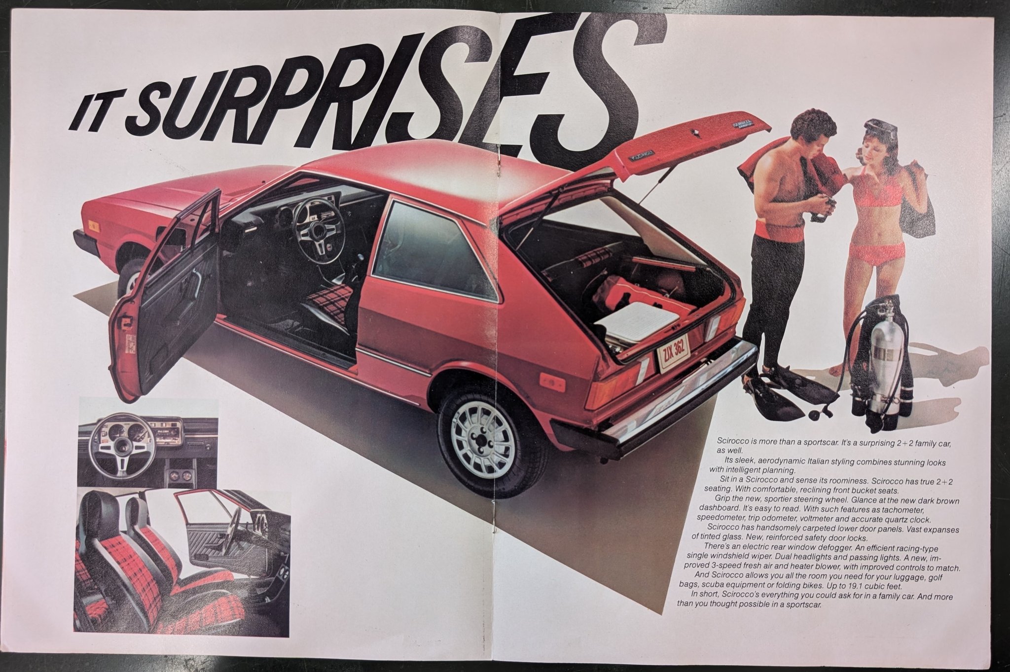 Some Saturday morning reading: 1977 Scirocco brochure.