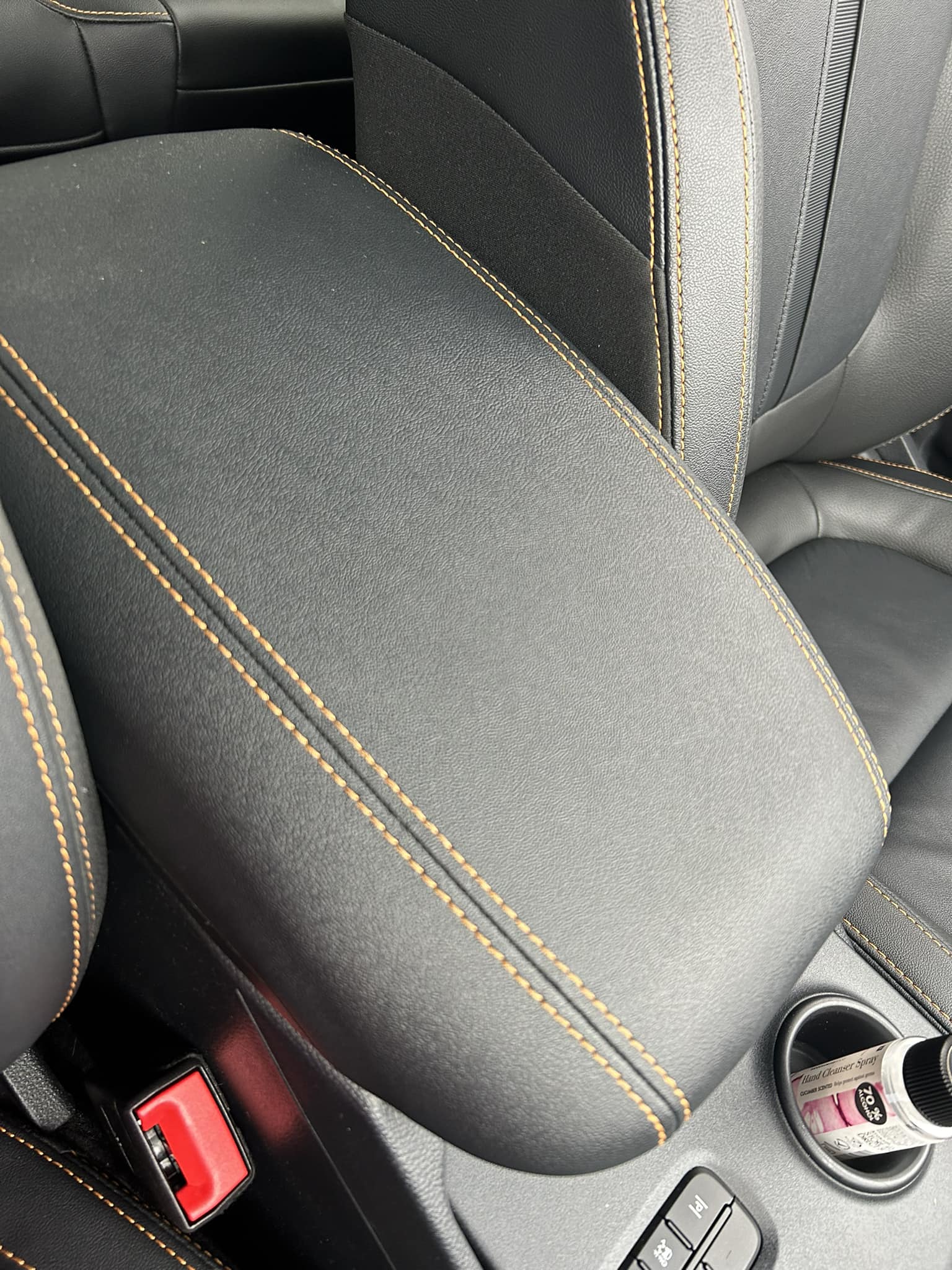 Fits 2011-2018 Ford Explorer Black Leather Center Console Lid