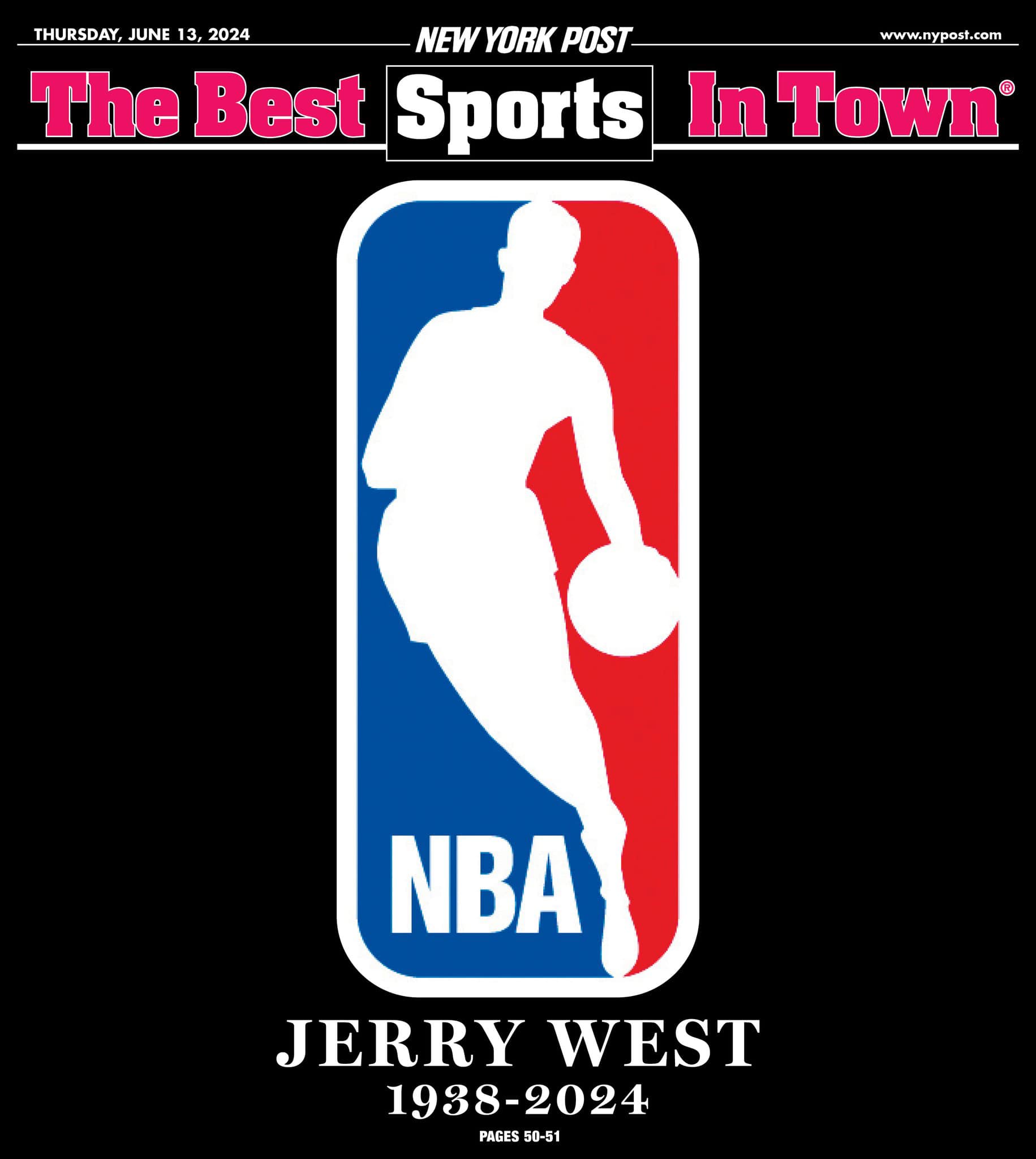The actual photo behind the NBA logo. An image of Jerry West taken 