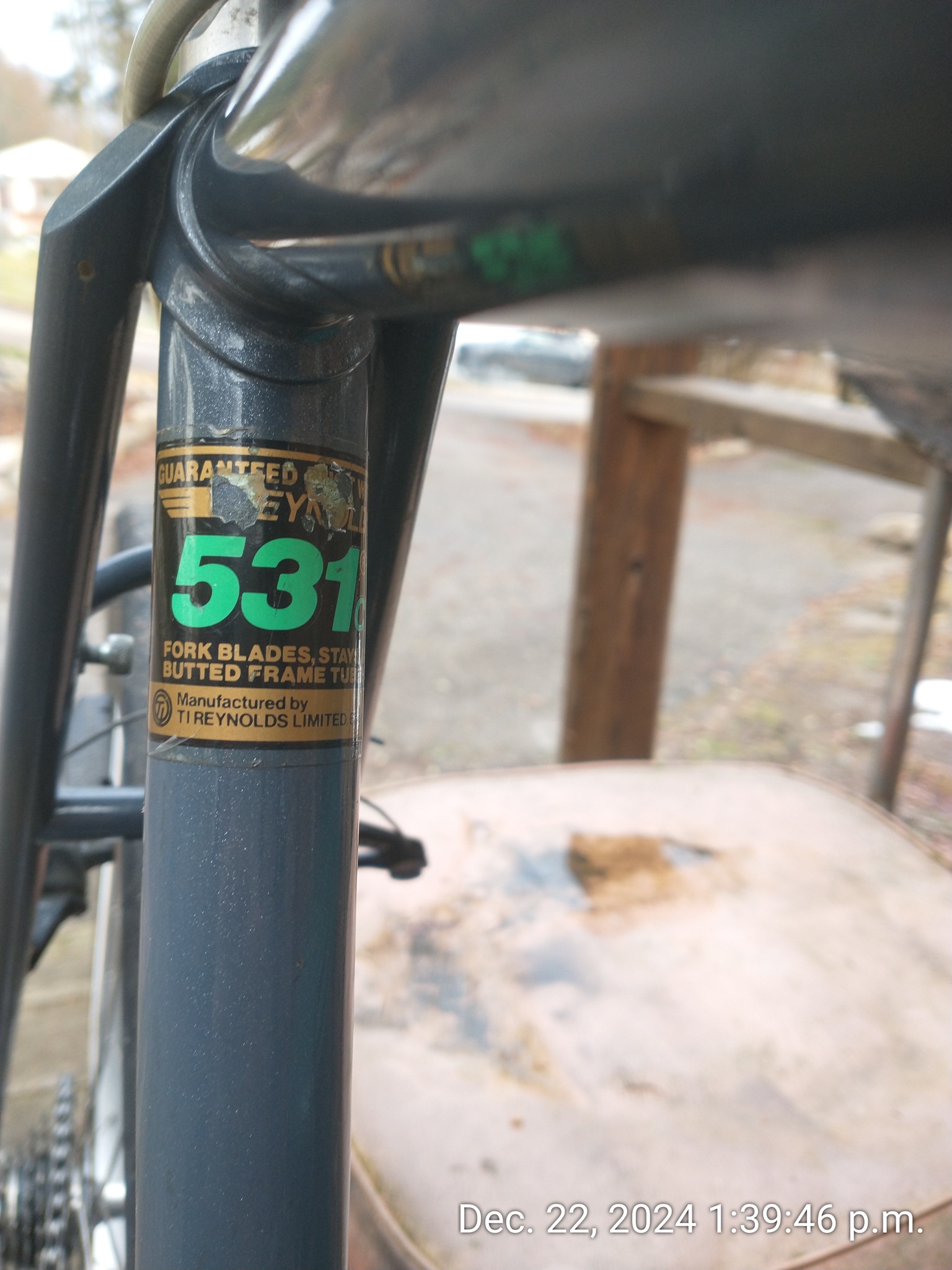 Cadre Vélo De Route Vintage Trek 460 - 61 Cm - Reynolds 531 - USA - Bleu Acier