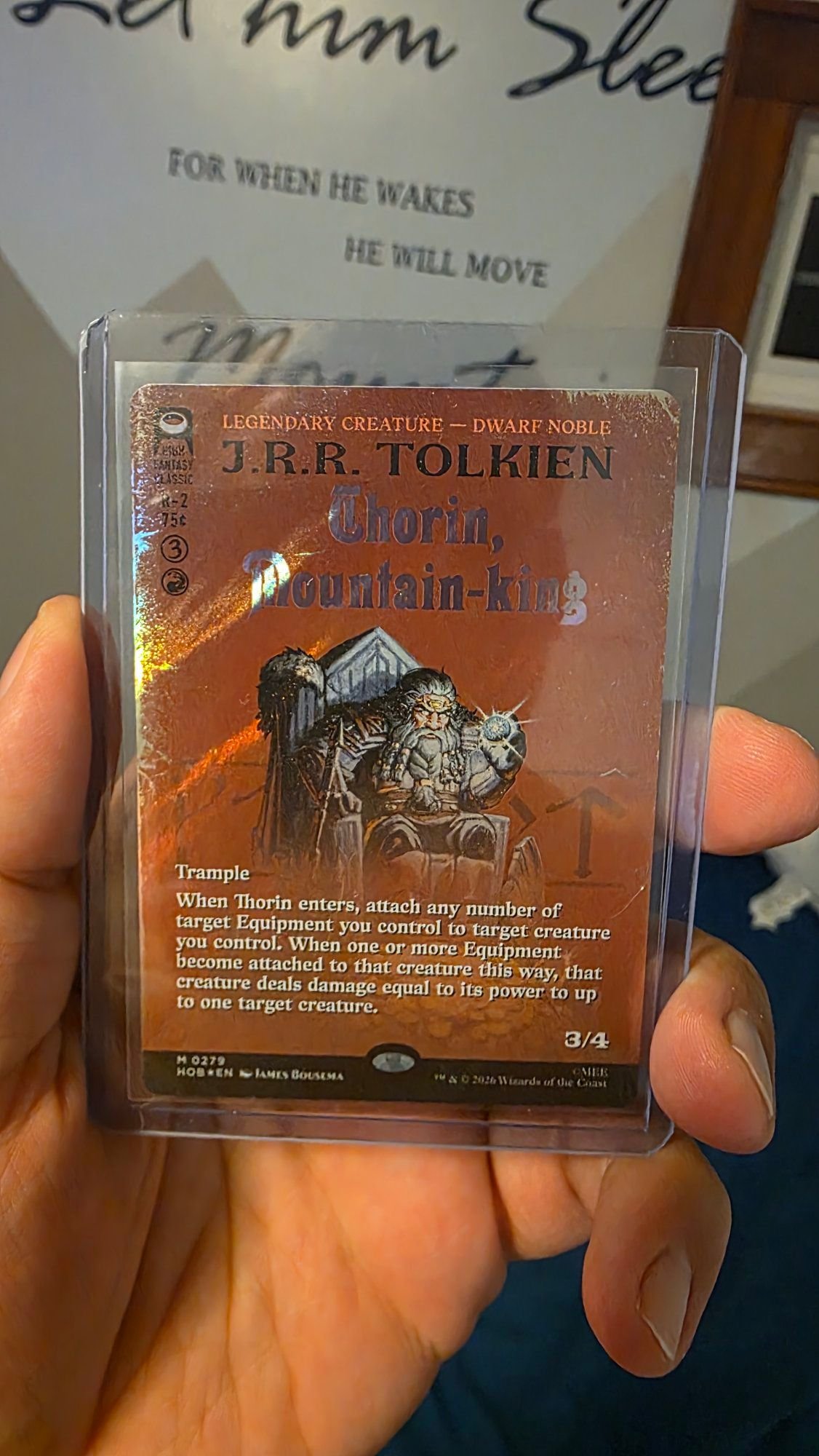 Surge Foil Thorin, Mountain King and Sauron, the Dark Lord for
