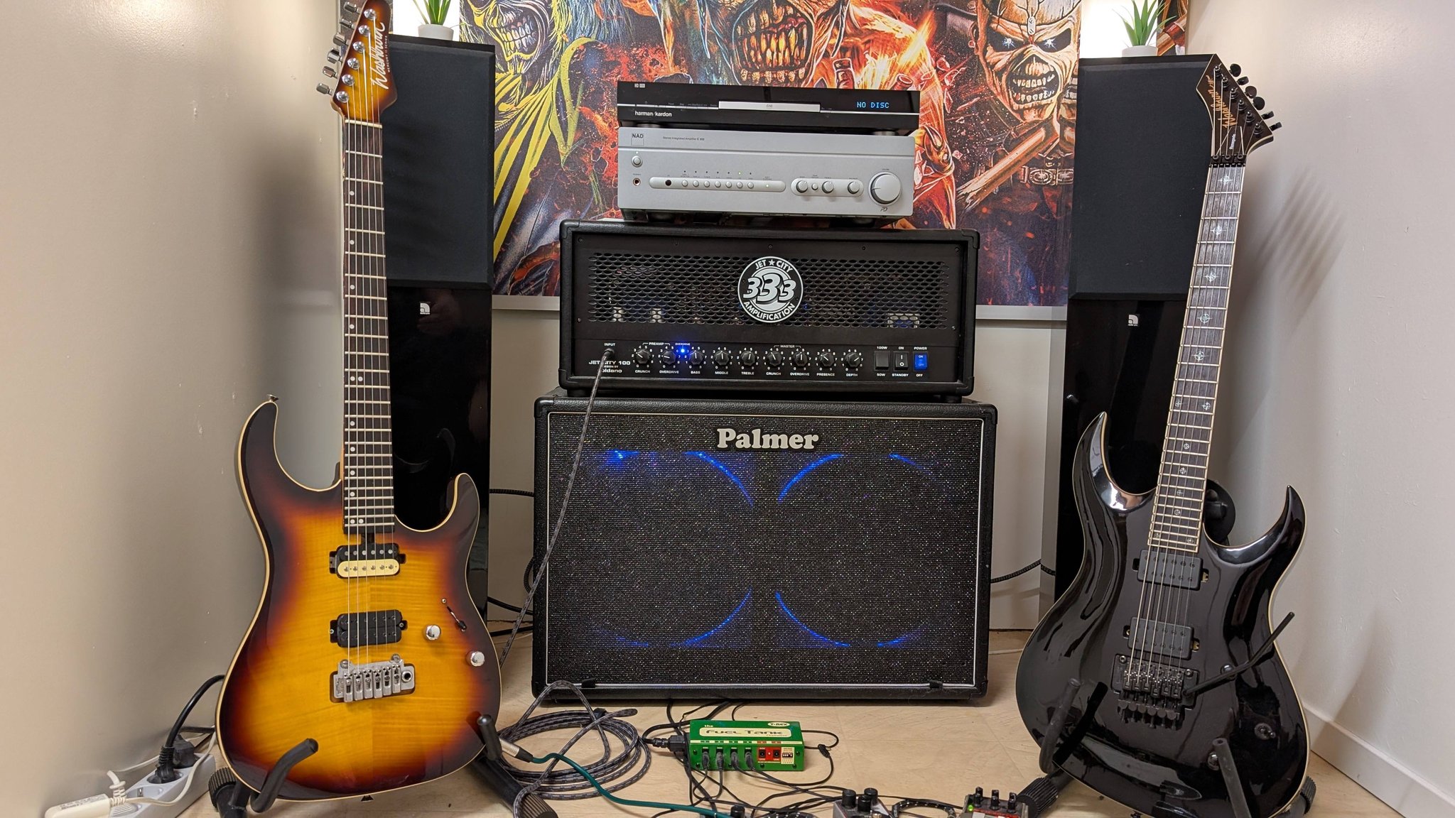 Upgraded Washburn Mercury II and Renegade guitars with boutique
