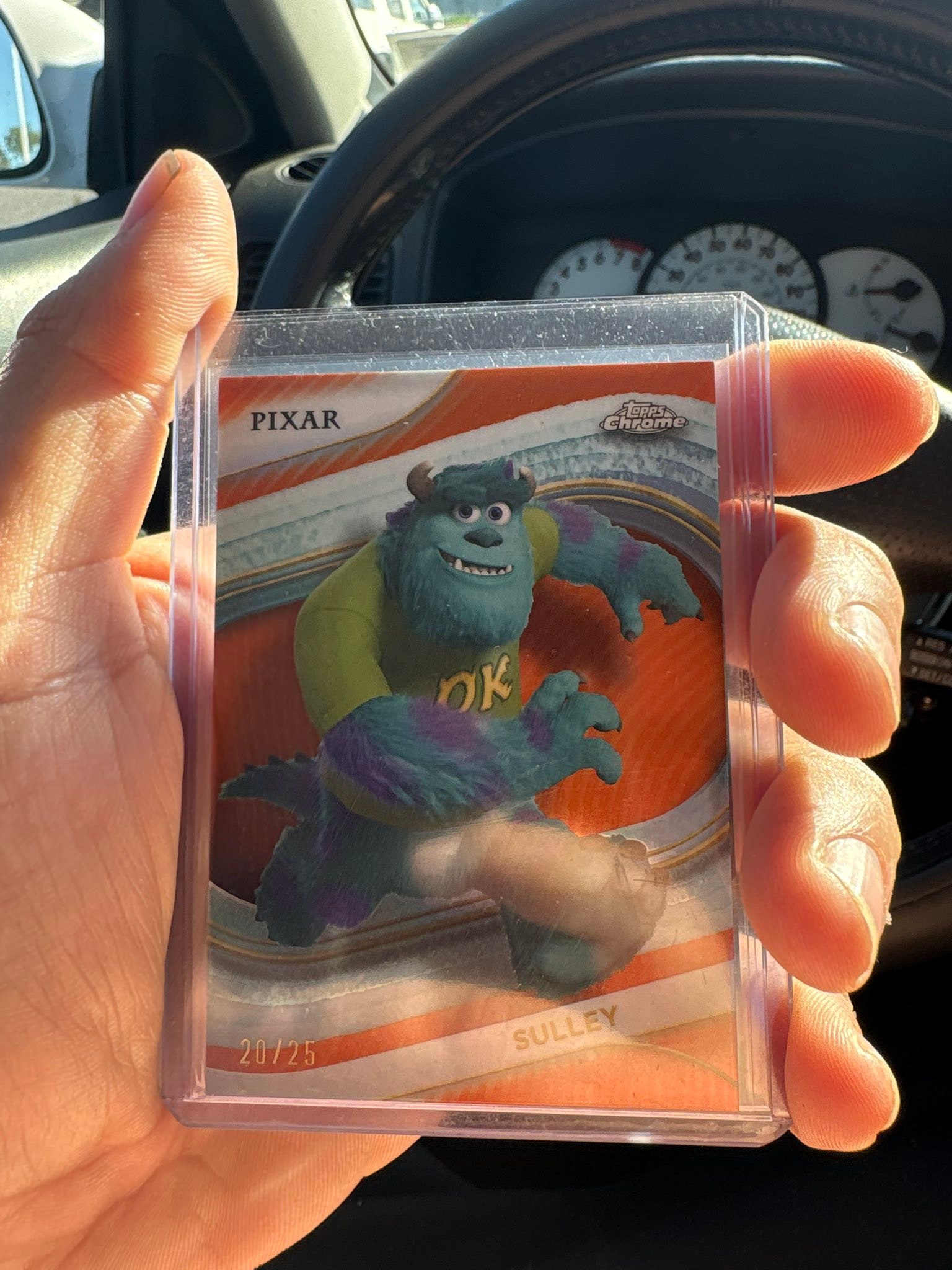 Mega box Chrome Disney haul with rare Sulley card