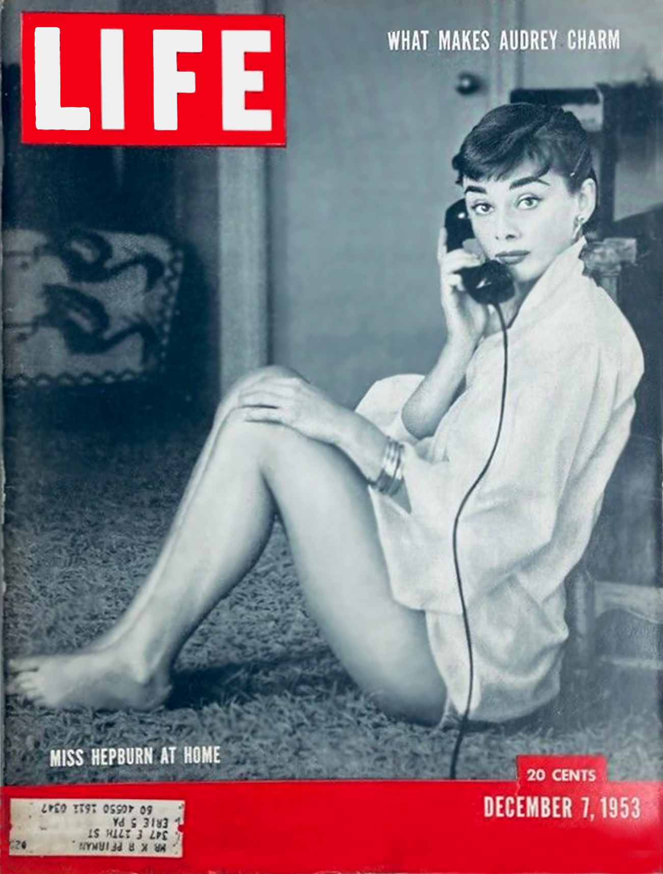 Audrey Hepburn's first Life Magazine cover