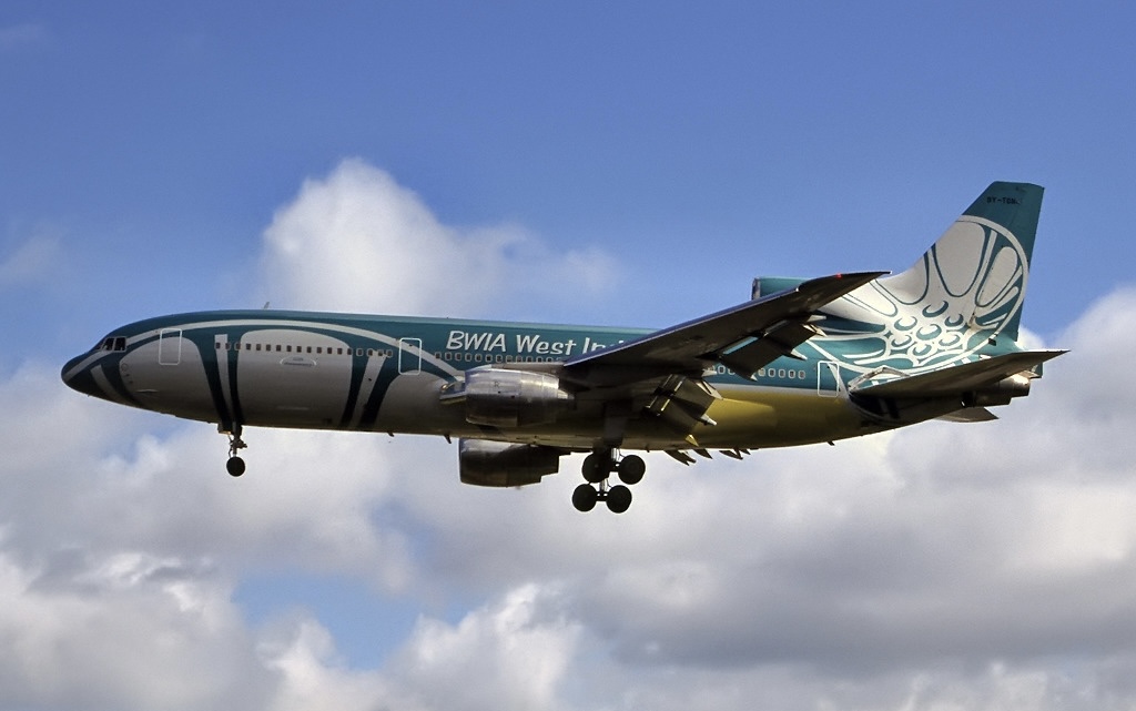 A Lockheed L-1011 TriStar aircraft belonging to BWIA West Indies