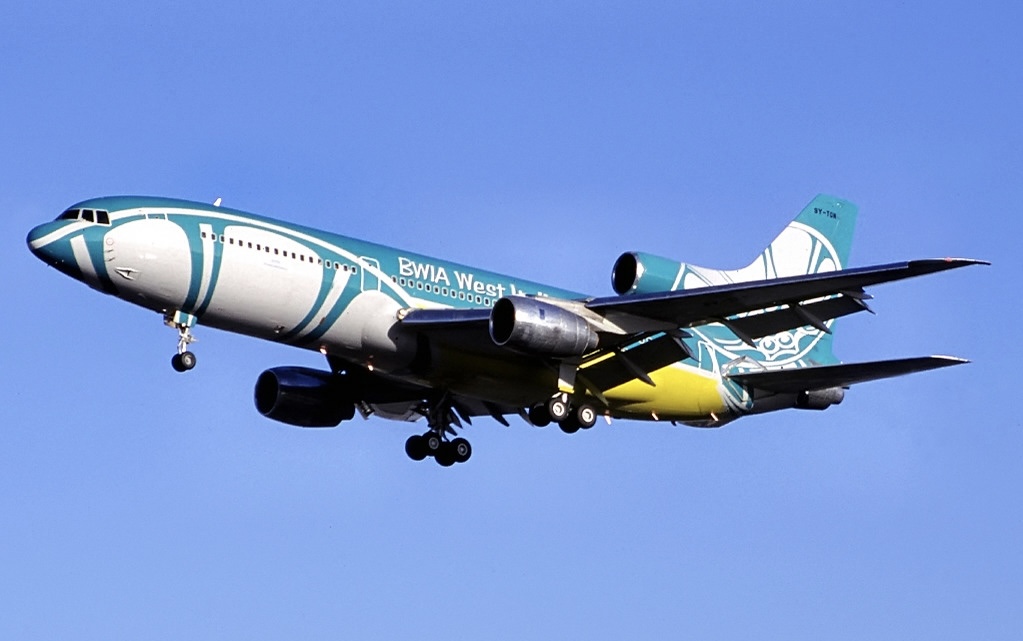 A Lockheed L-1011 TriStar aircraft belonging to BWIA West Indies