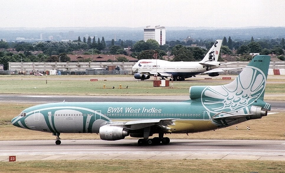 A Lockheed L-1011 TriStar aircraft belonging to BWIA West Indies