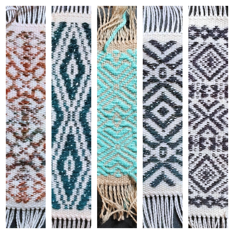 Weaving Bookmarks with Rigid Heddle Loom and Crazyshot Technique
