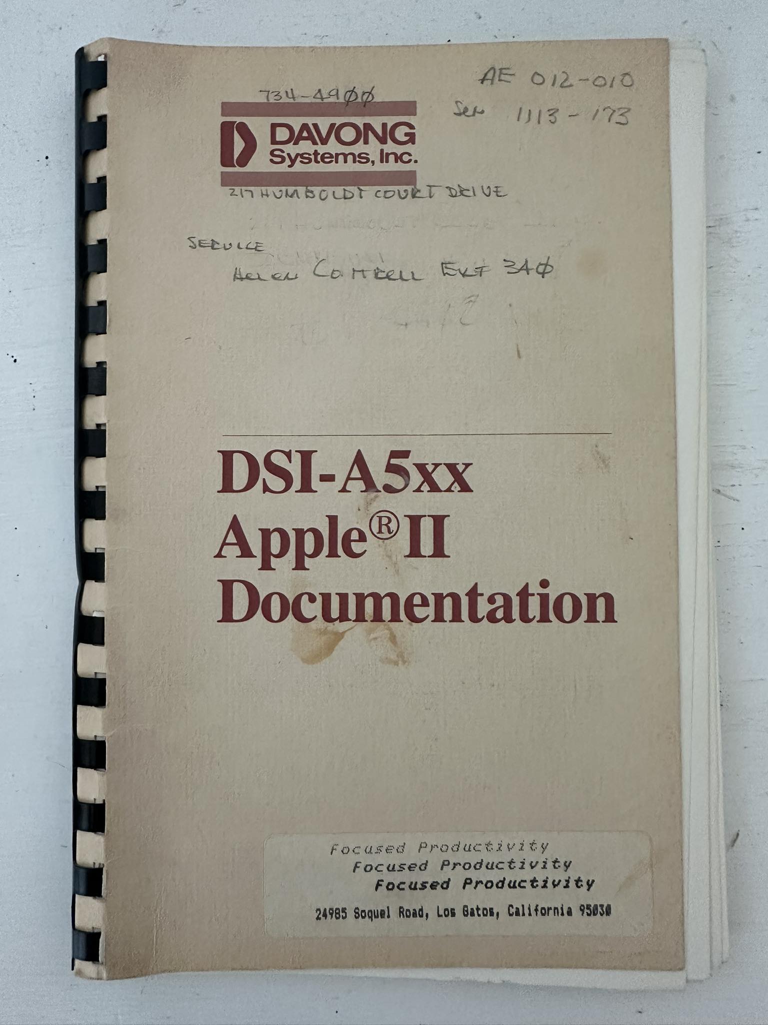 Rare Apple II J-Plus computer manual