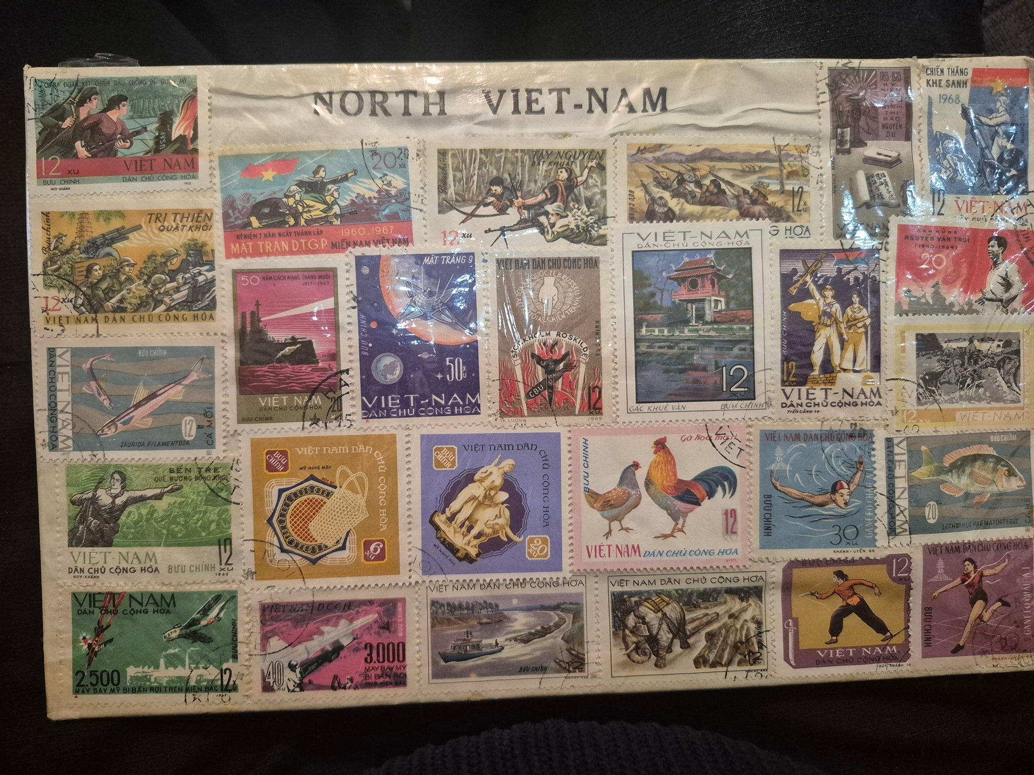North Vietnamese stamps from 1972 owned by Colonel Michael Lee