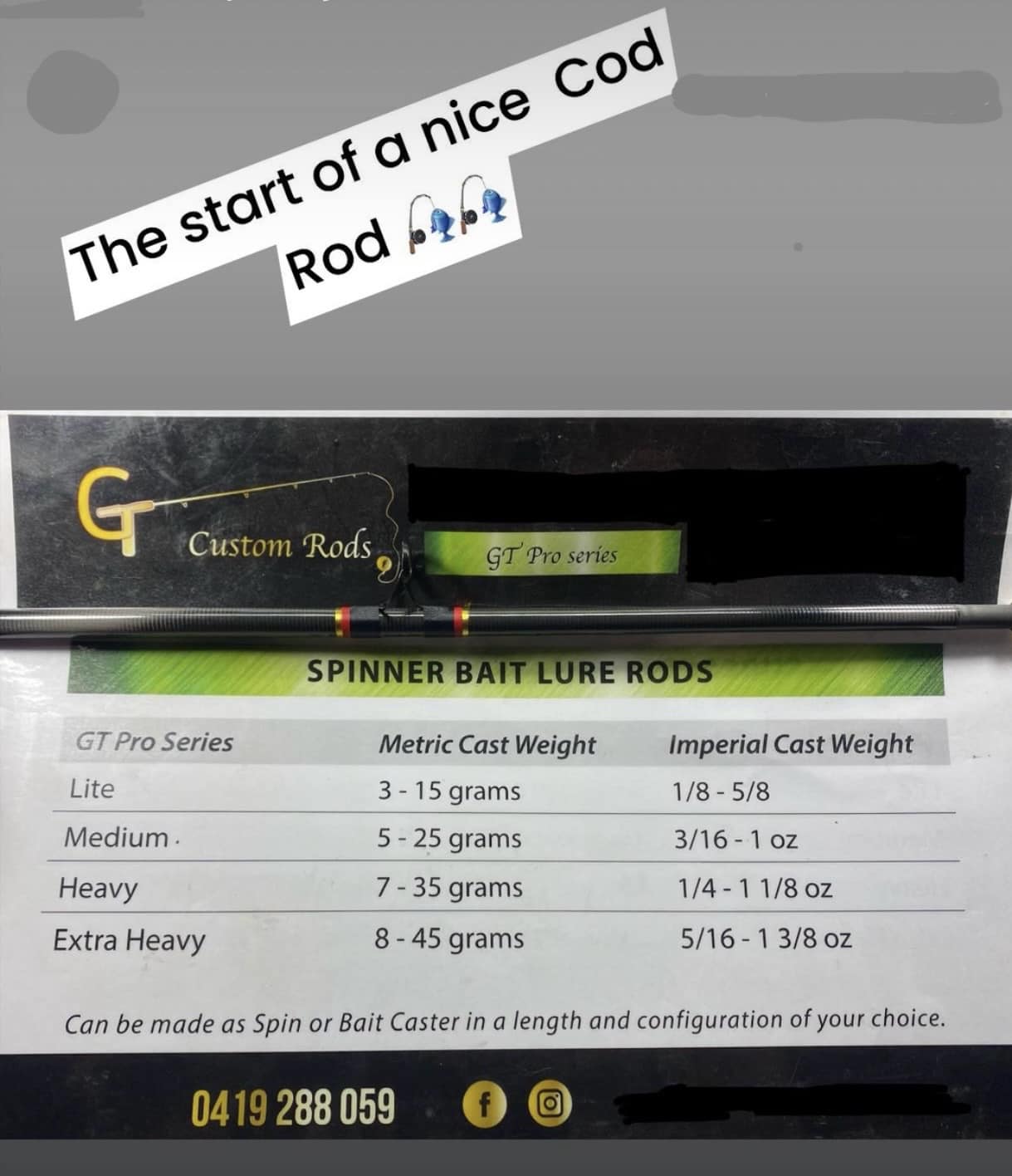 GT Custom Rods