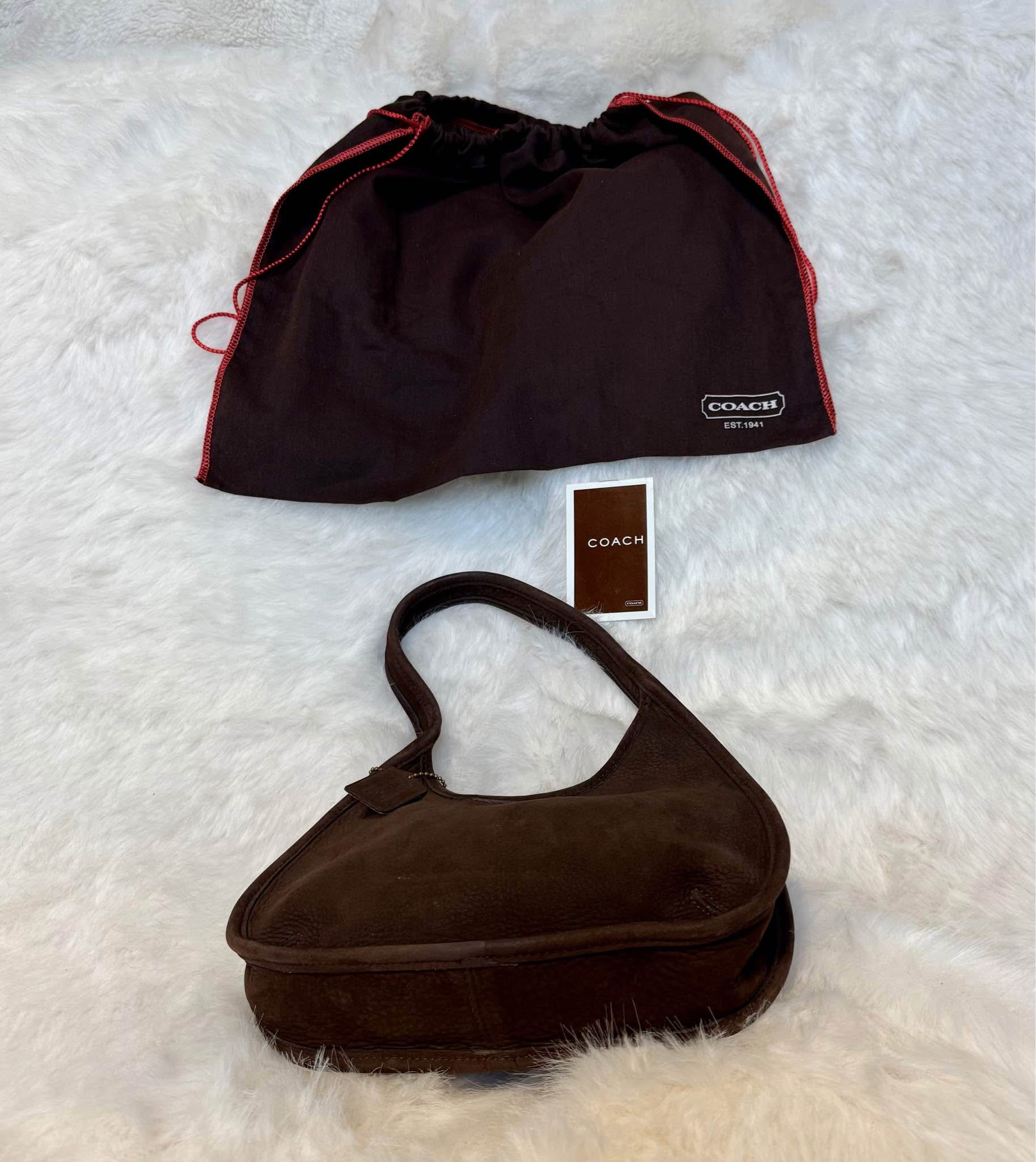 Extremely RARE Coach Vintage Mini Ergo Nubuck Brown Bag # 4399 