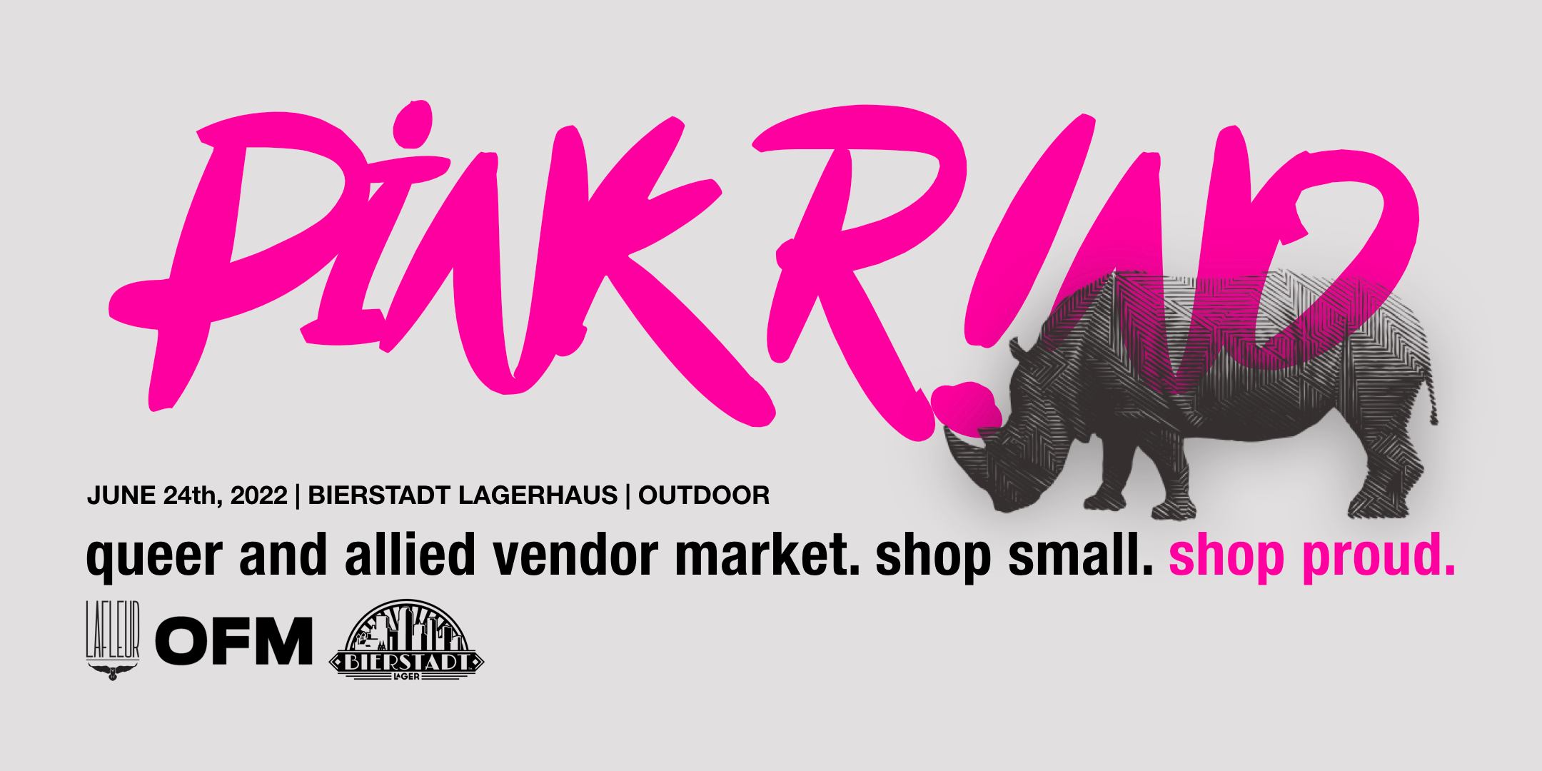 The pink rhino has long been a... - OUT FRONT Magazine | Facebook