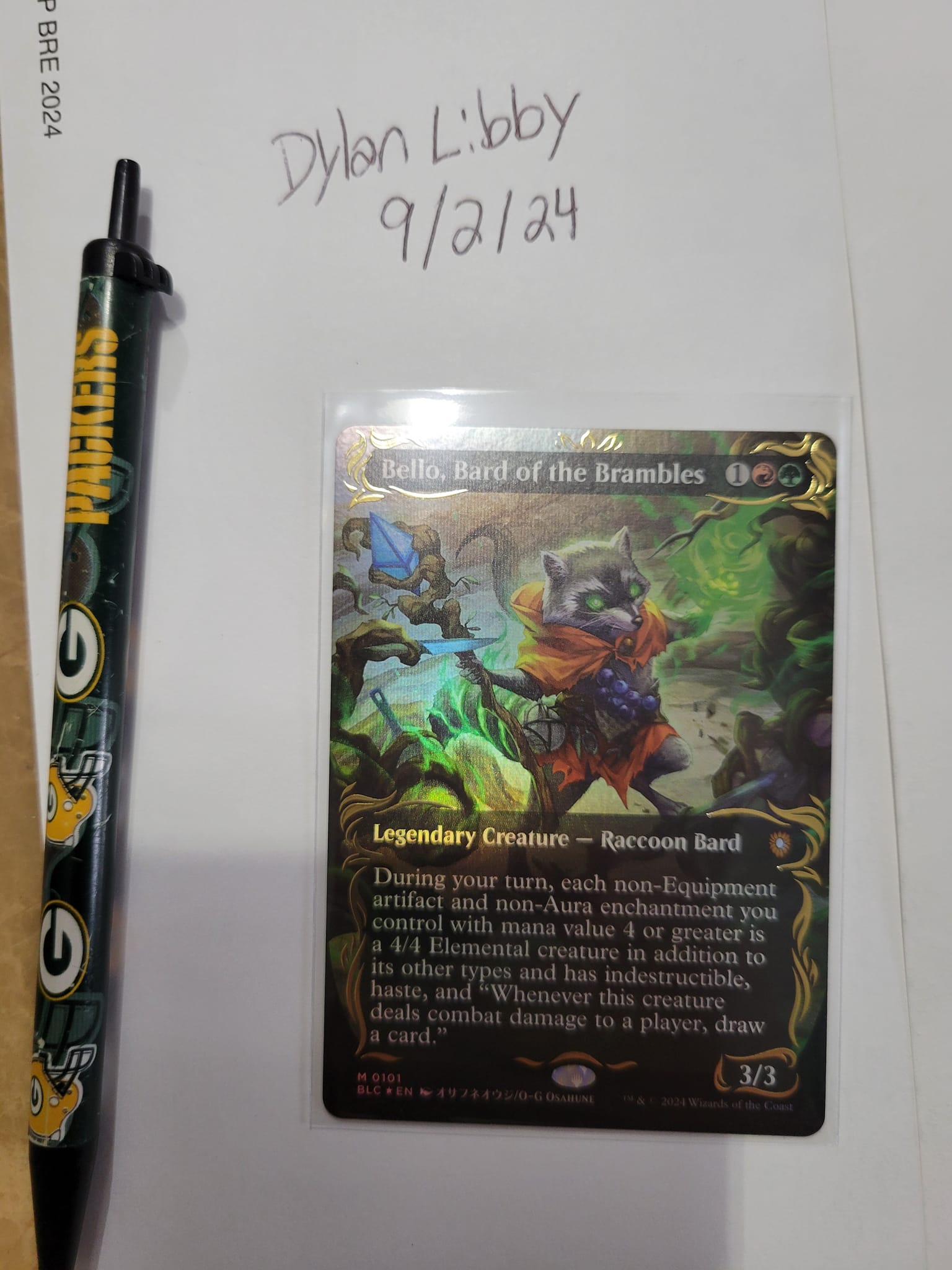 Bello, Bard of Brambles raised foil for sale