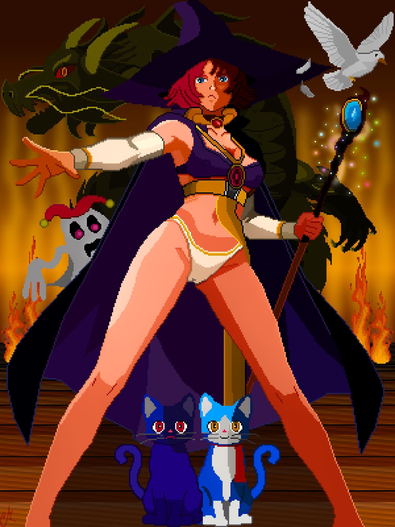 Tessa/Tabasa (Red Earth/Warzard) Went for the early 90s anime vibe