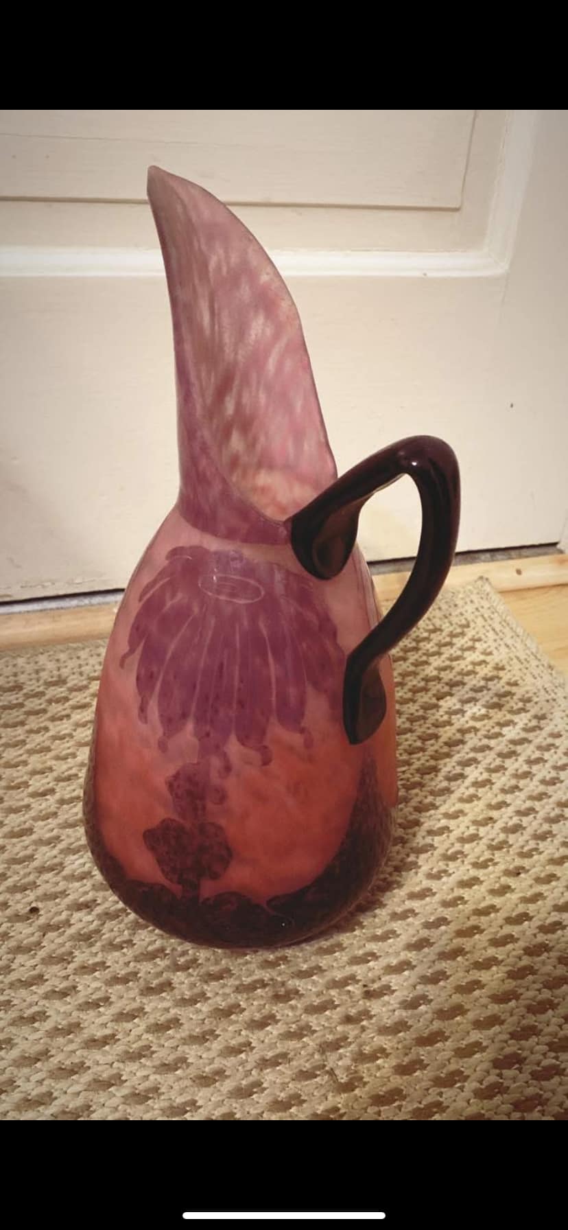 What is the value of a Charles Schneider Le Verre Francais pitcher?