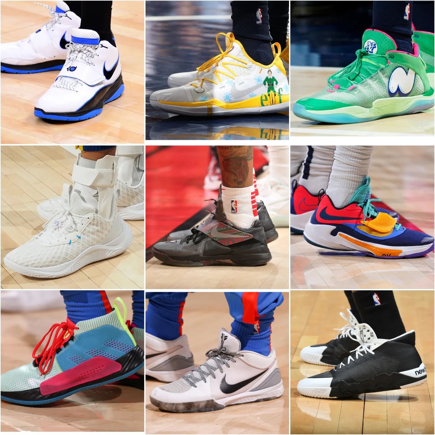 KD 2 ⏩ Kobe AD Exodus Elf customs ⏩ TWO WXY v2 Aaron Nesmith PE