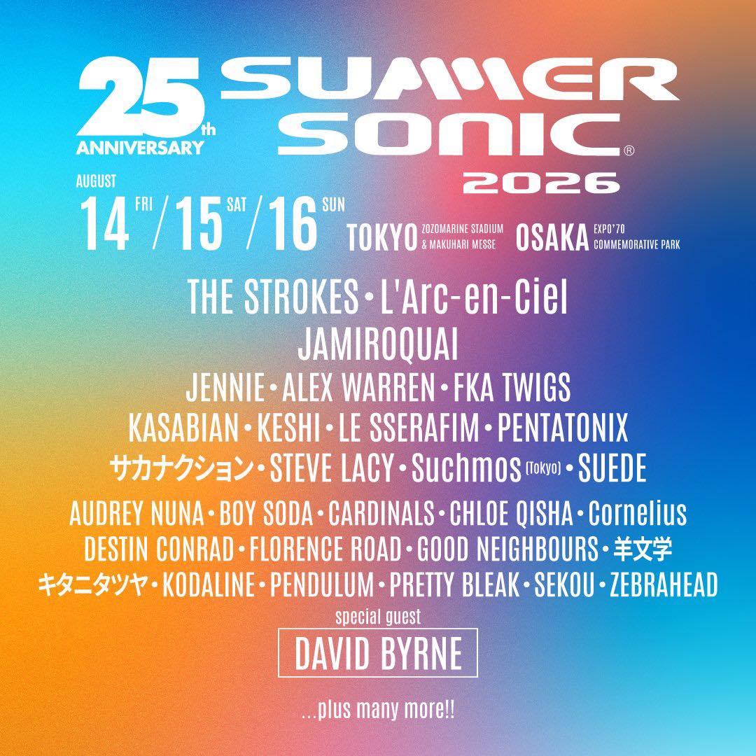 デヴィッド・バーン、サマソニ かあ。 まあ、special guest となって