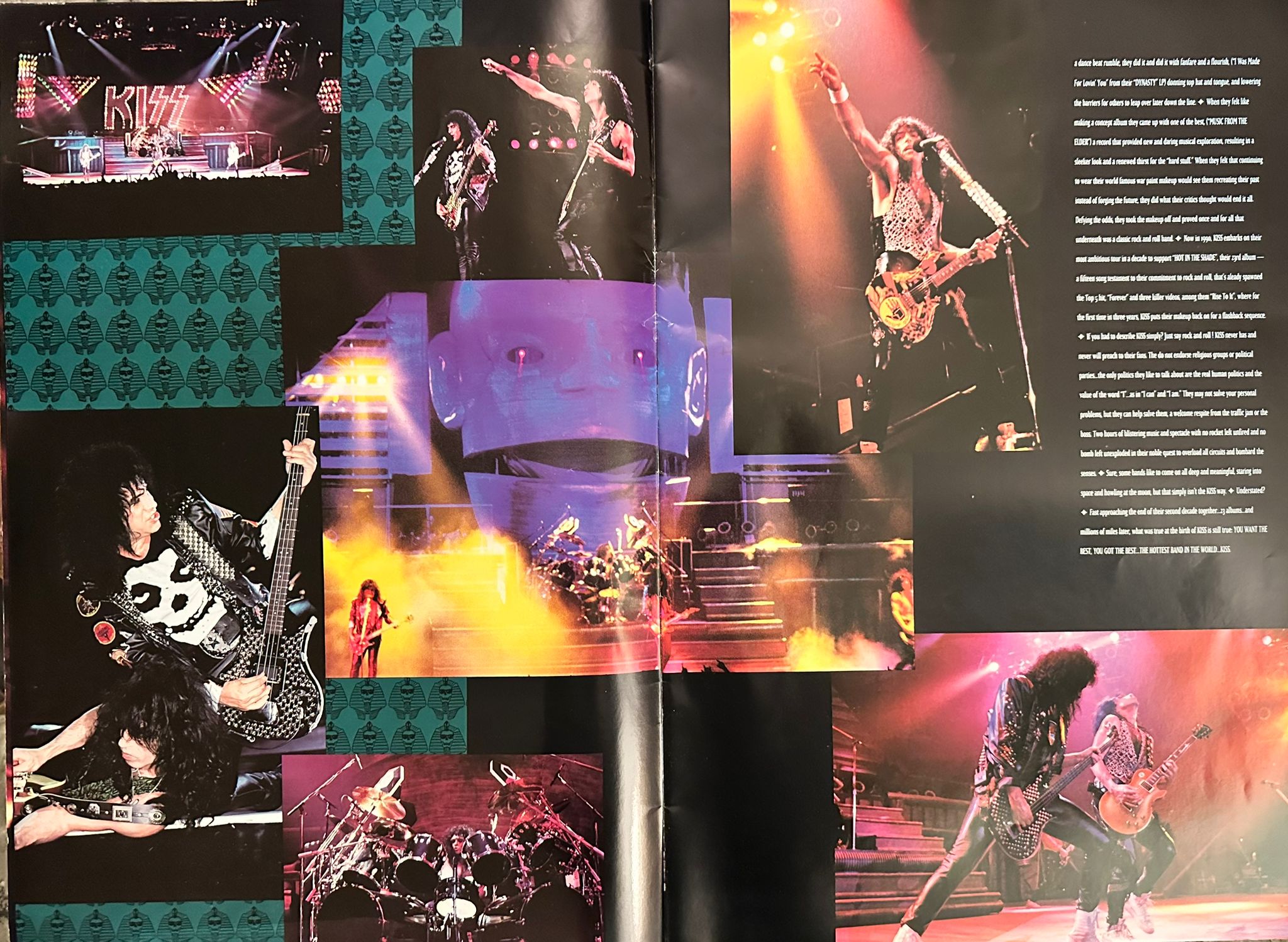 Kiss - Hot In The Shade World Tour 1990 -1991 programme.