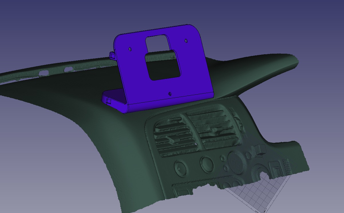 Custom 3D printed Haltech IC-7 mount for R33 dash