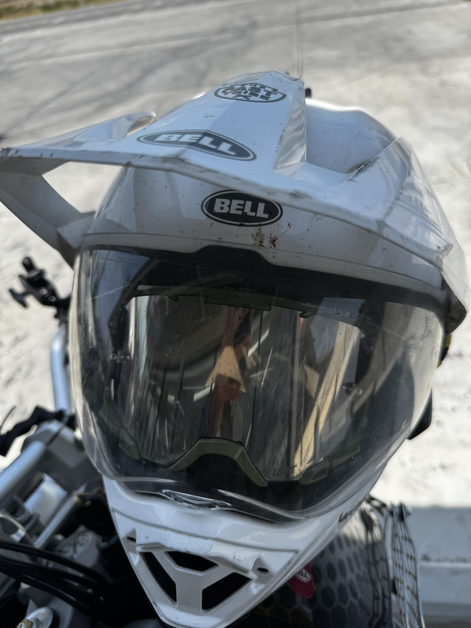big bird on a motorcycle wearing helmet Cover - Mallard Duck Motorcycle Helmet Cover - Eagle