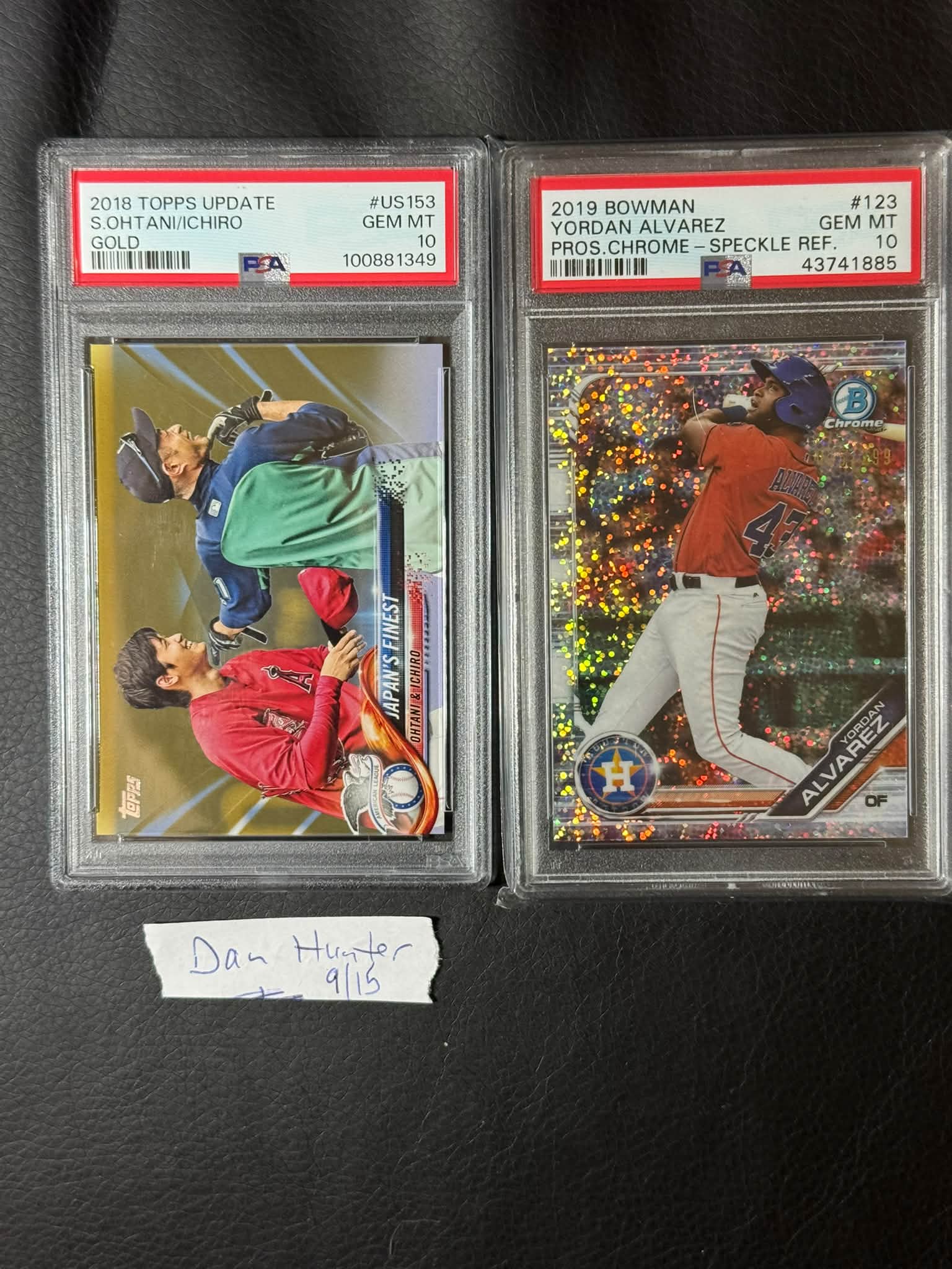 Numbered Ohtani and Yordan PSA 10's!