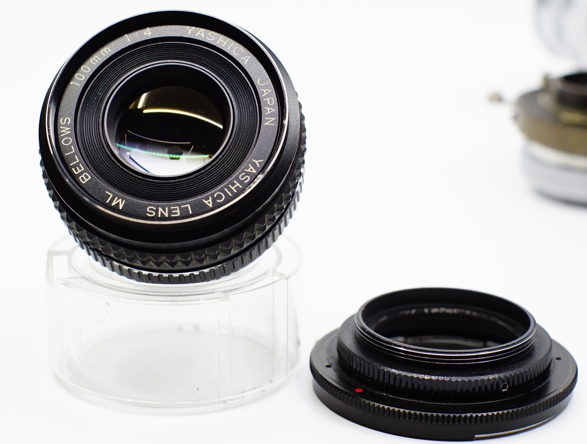 Yashica 100mm f4 bellows lens on Sony E