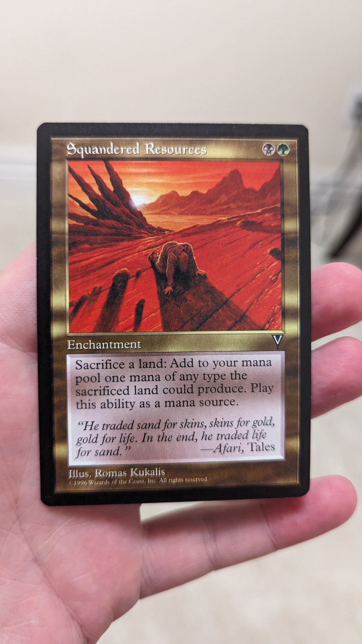Squandered Resources Magic card value increases