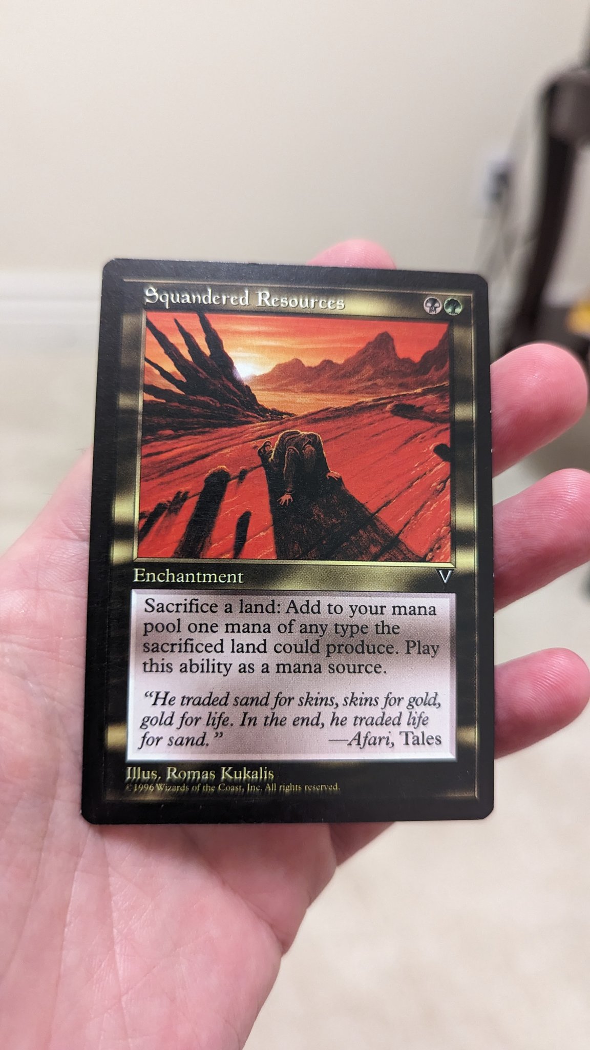 Squandered Resources Magic card value increases