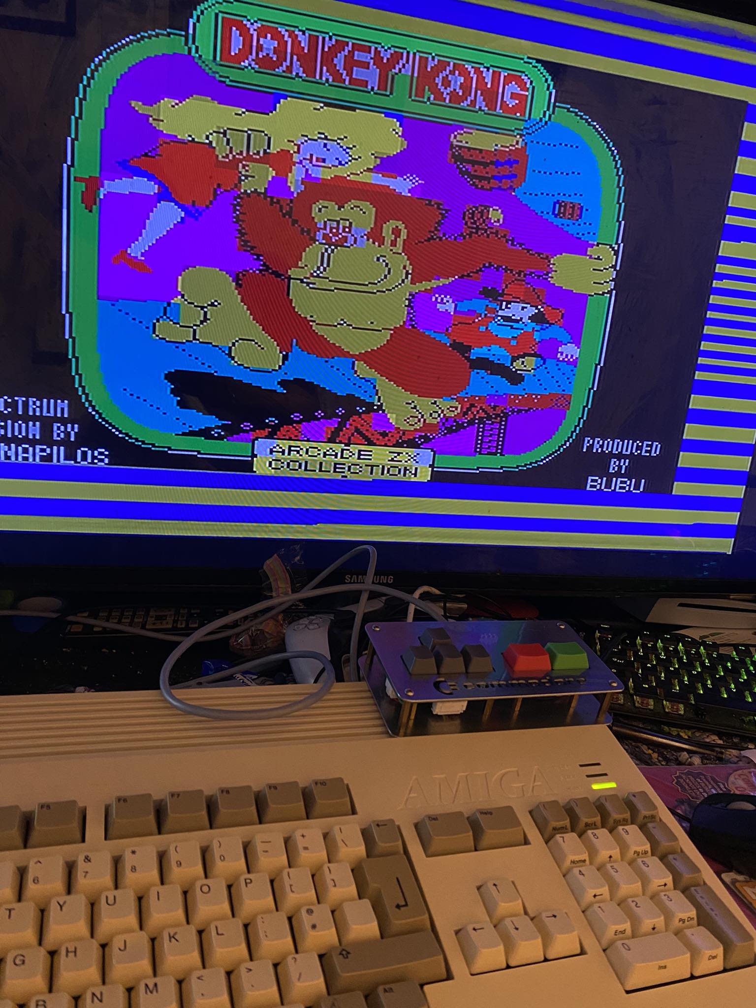 Being lazy spectrum on an Amiga I have a speccy somewhere but can