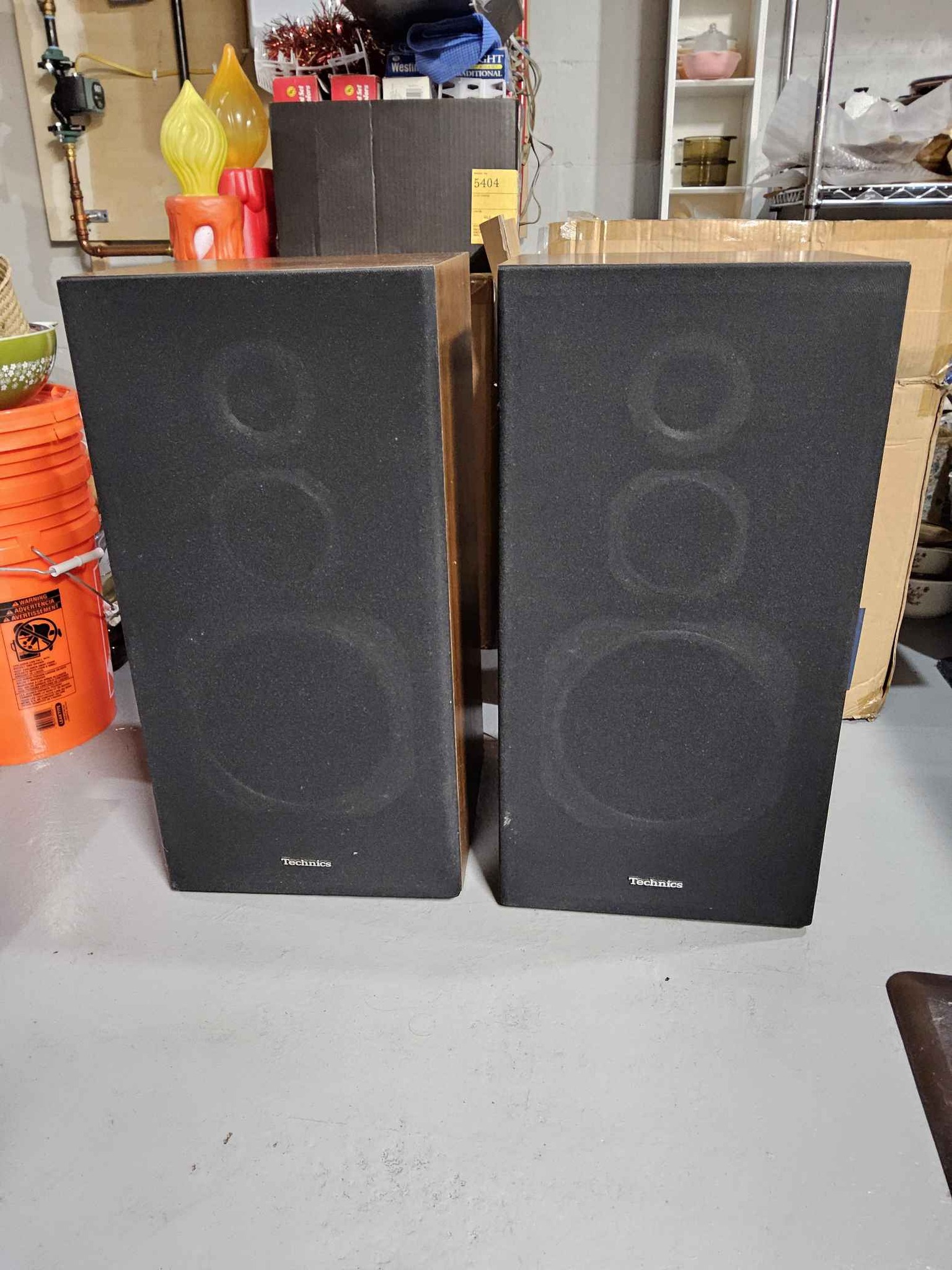 A pair of Technics Speakers Model SB- K23 3Way Speaker System for