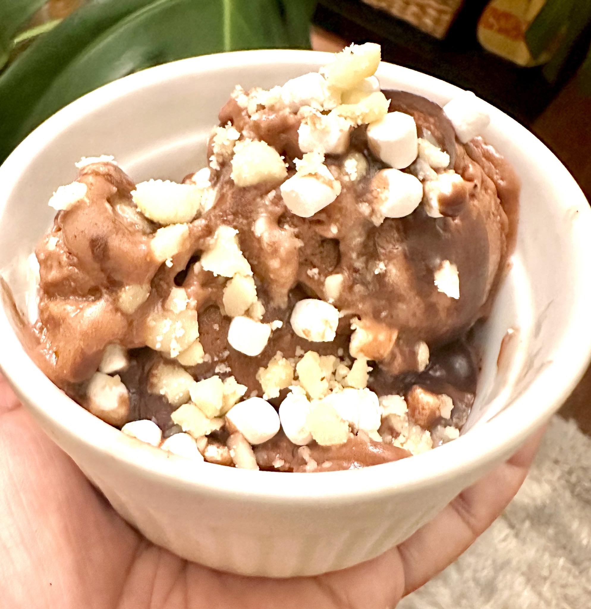 Ninja Creami recipe with HLTH Code chocolate macadamia