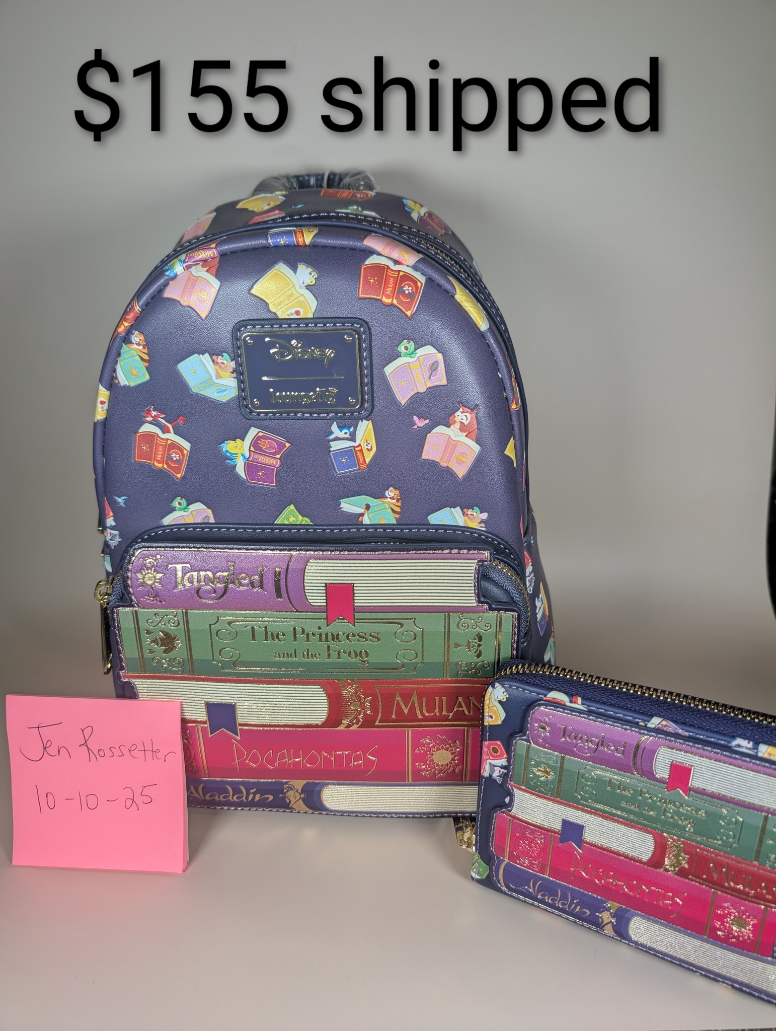disney princess books aop mini backpack Loungefly  The Line Jumper Next is Cinderella Loungefly Sidekick AOP New